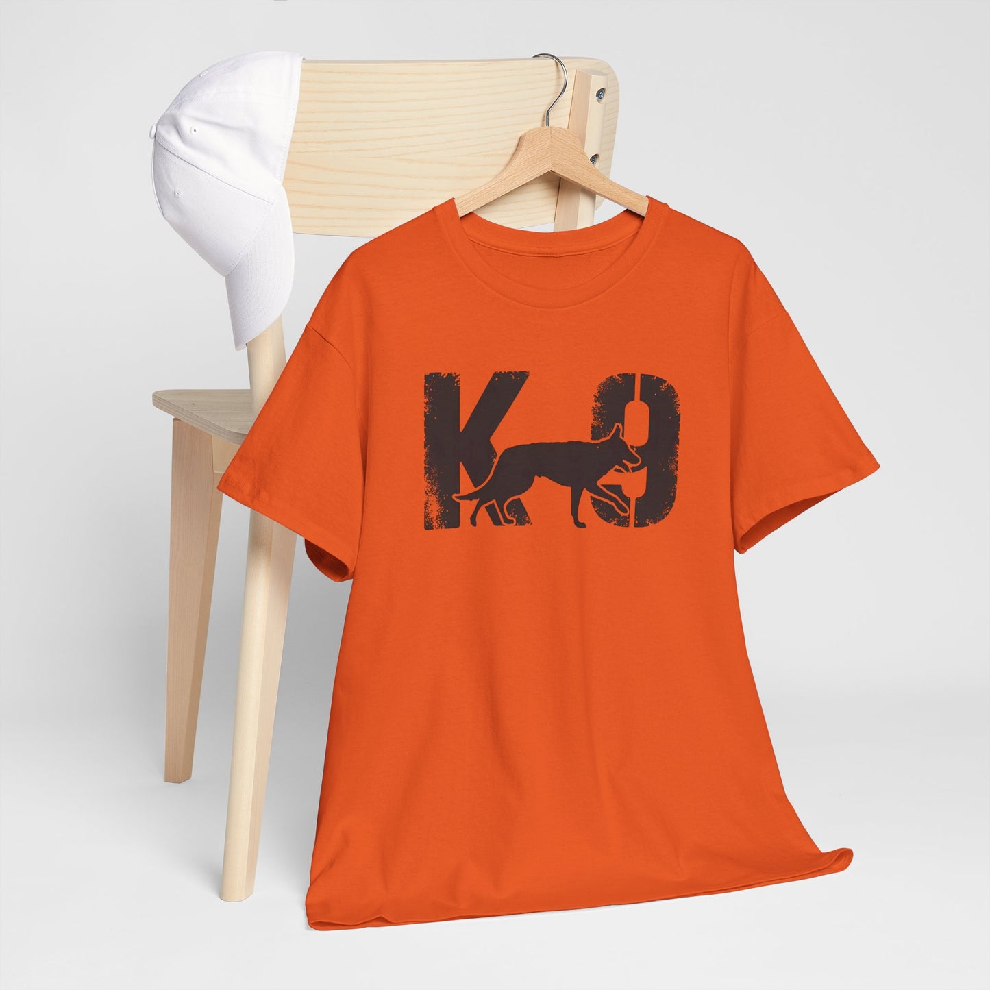 K-9 Dog Lover's Unisex Heavy Cotton Tee | T-Shirt for K-9 Handler | Dog Between K and 9 Design