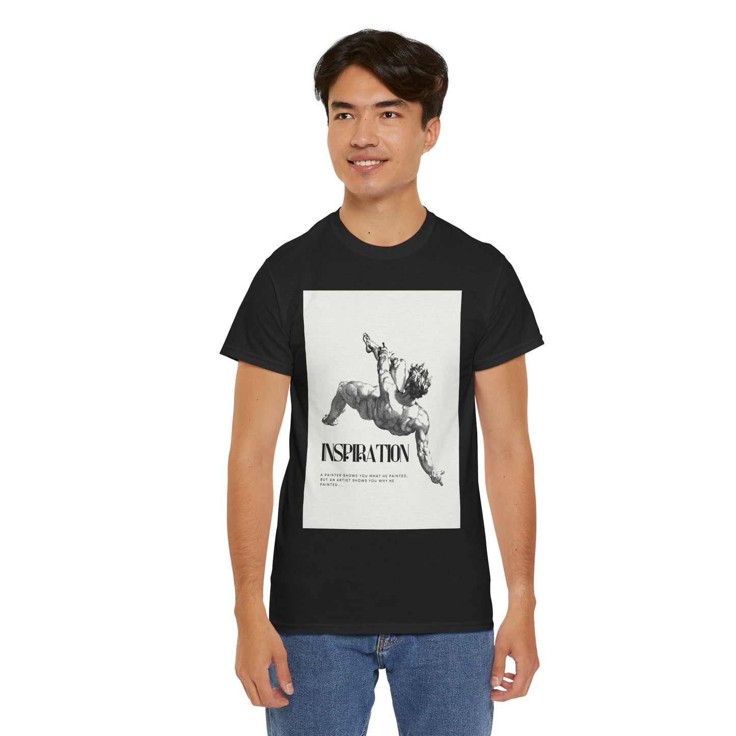 Inspiration Unisex Heavy Cotton Tee, Motivational Shirt, Gift for Artists, Casual Wear, Quote T-Shirt, Birthday Gift