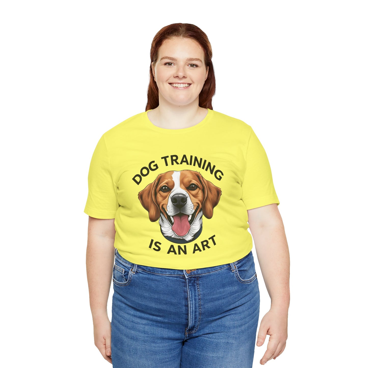 Dog Training is An Art Tee - Unisex Jersey Short Sleeve, Gift for Dog Lovers, Training T-Shirt, Dog Owner Apparel, Cute Canine Shirt