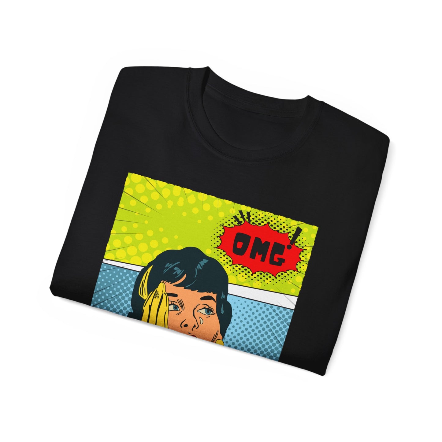 OMG Graphic Unisex Tee | Retro Pop Art T-Shirt, Gift for Trendsetters, Casual Wear, Comic Style, Fun Statement Top