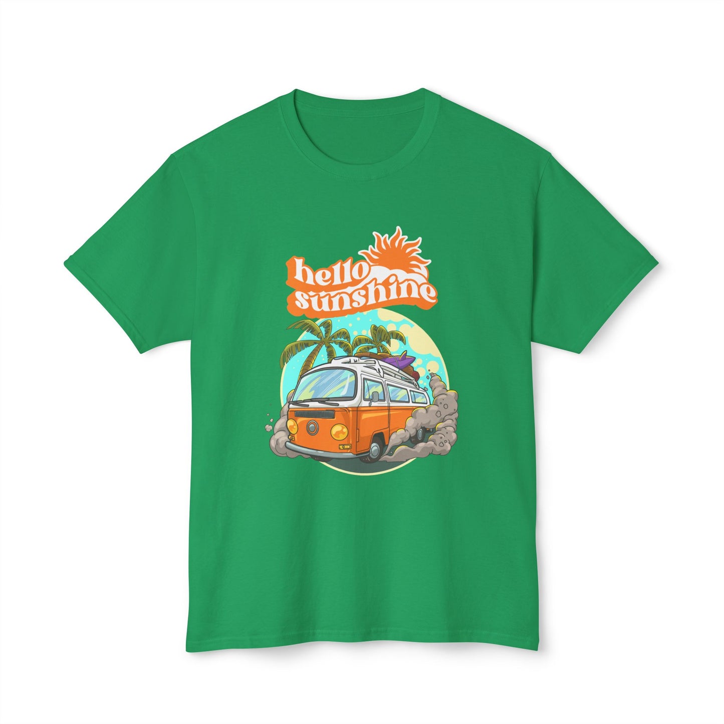 Hello Sunshine Beach Vibe T-Shirt, Summer Tee, Vacation Shirt, Gift for Travelers, Cool Graphic Tee