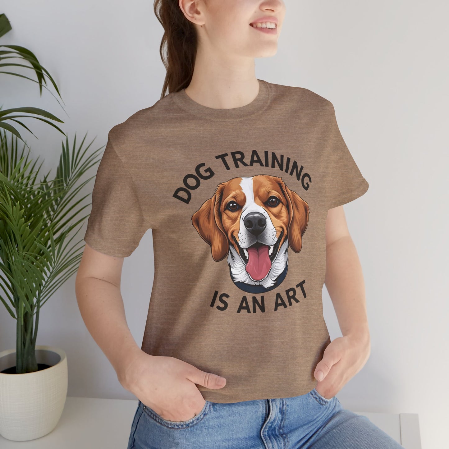 Dog Training is An Art Tee - Unisex Jersey Short Sleeve, Gift for Dog Lovers, Training T-Shirt, Dog Owner Apparel, Cute Canine Shirt