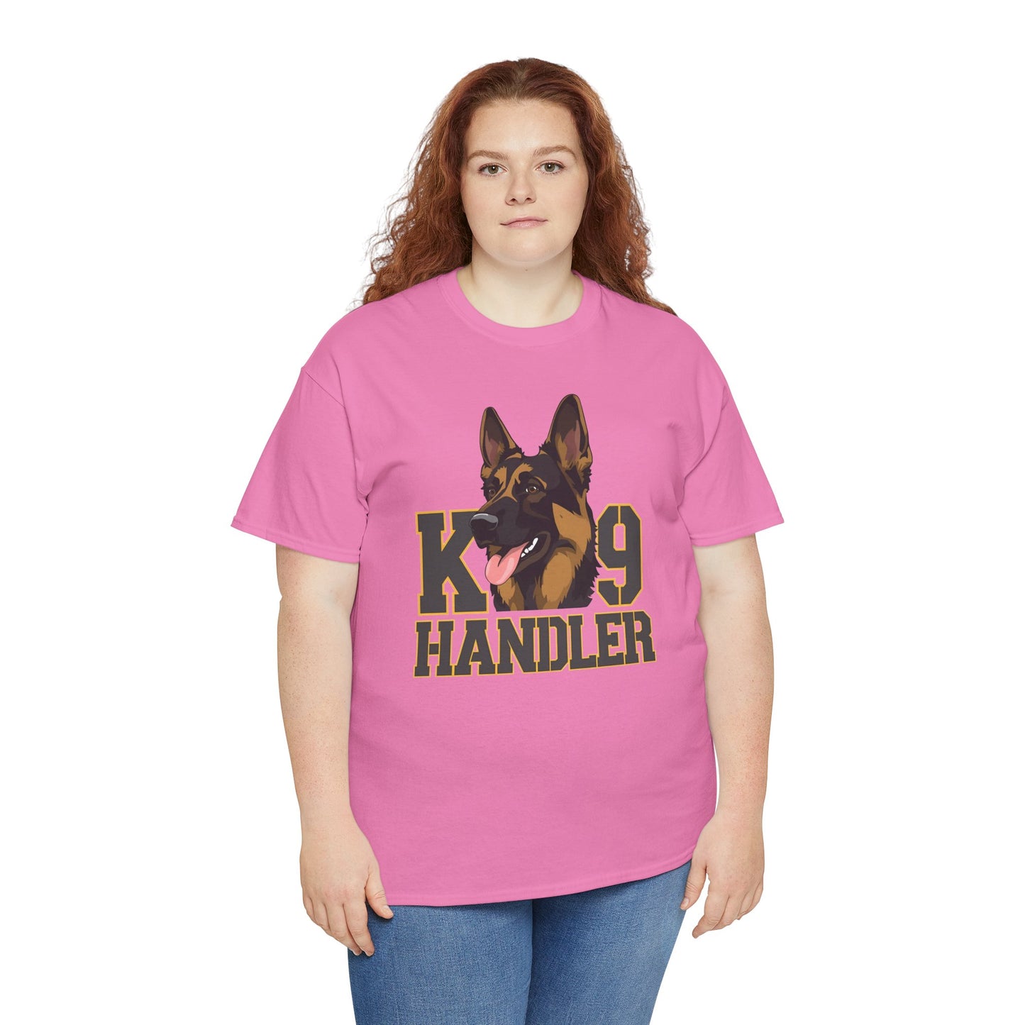 German Shepherd K9 Handler Tee, Perfect for Dog Lovers, Gift for Pet Owners, Unisex Cotton T-Shirt