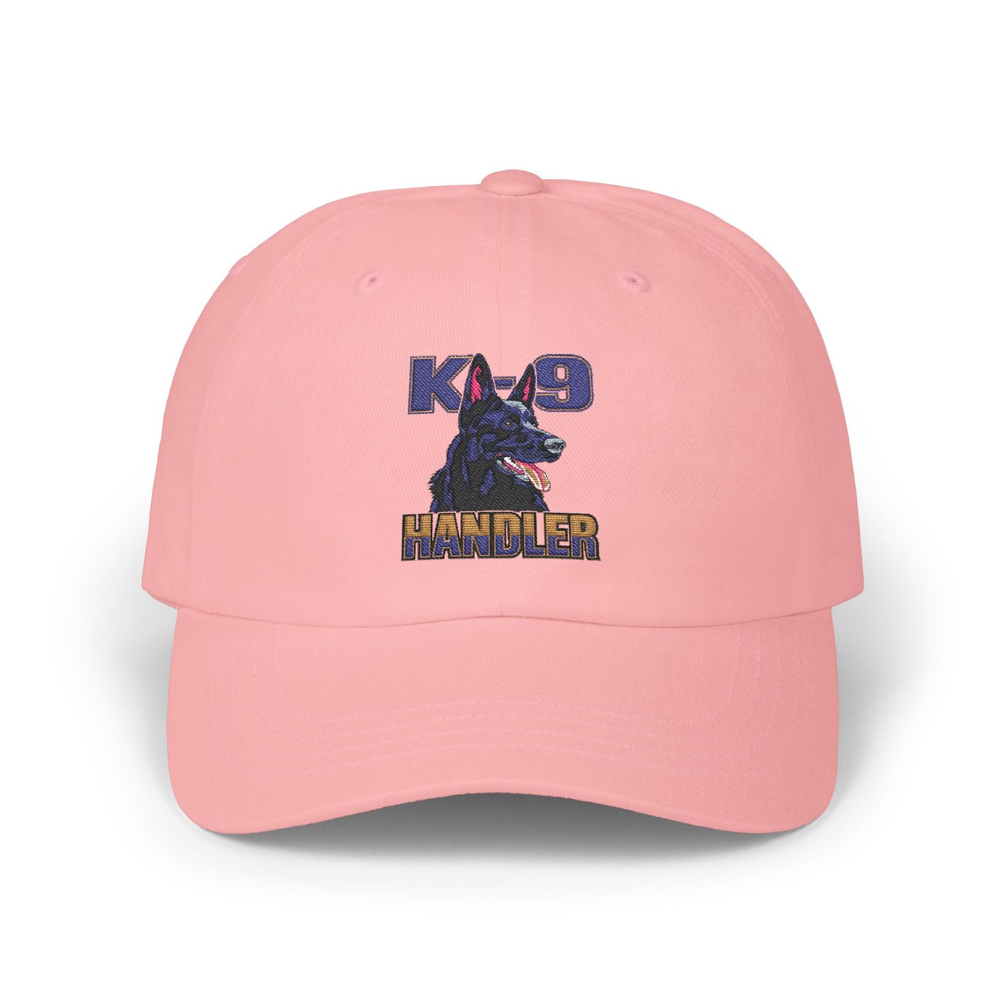 Embroidered K9 Handler Classic Dad Cap - Featuring a Black German Shepherd, Adjustable Cap for Pet Owners, Outdoor Hat