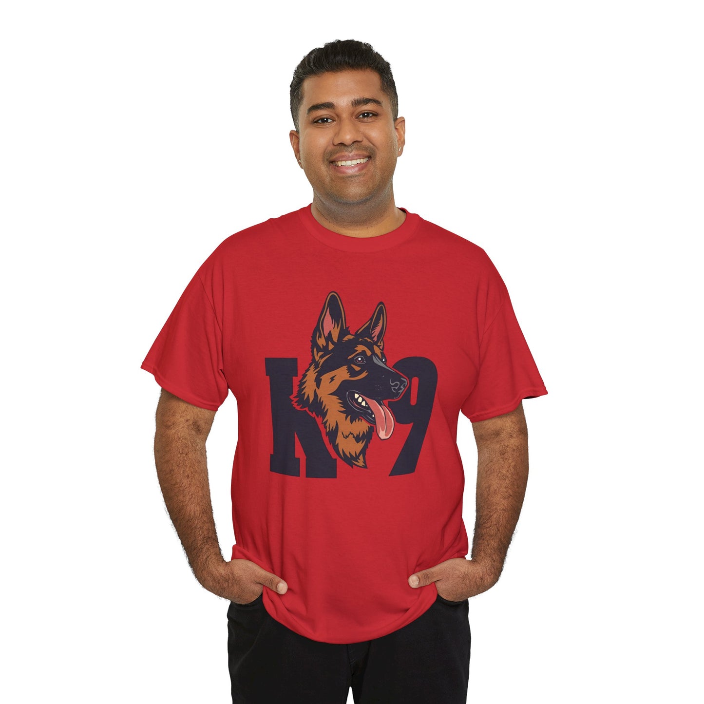 German Shepherd K9 Lover Unisex Heavy Cotton Tee | Dog Owner Gift, Dog Lover Apparel