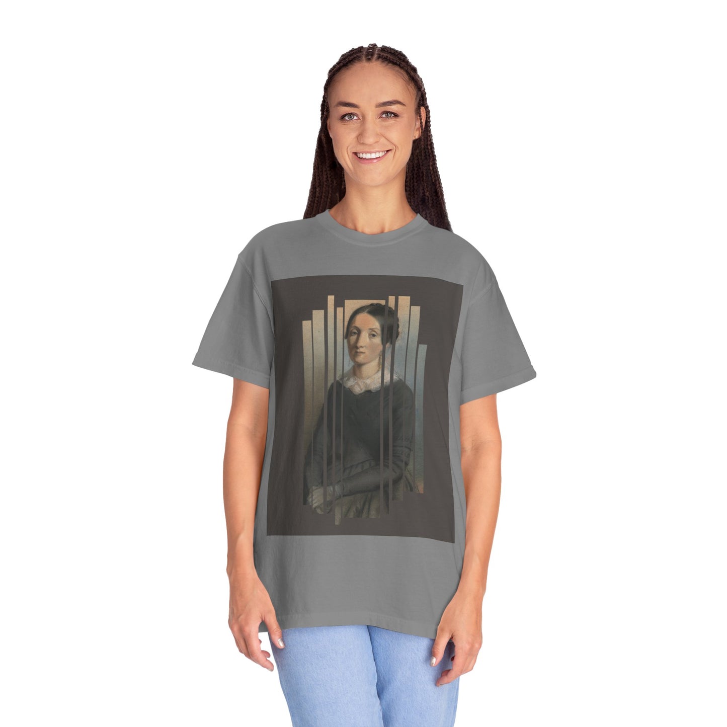 Vintage Aesthetic Art Tee, Unisex Garment-Dyed T-shirt with Artistic Design, Casual Wear, Gift for Art Lovers, Trendy Graphic Shirt