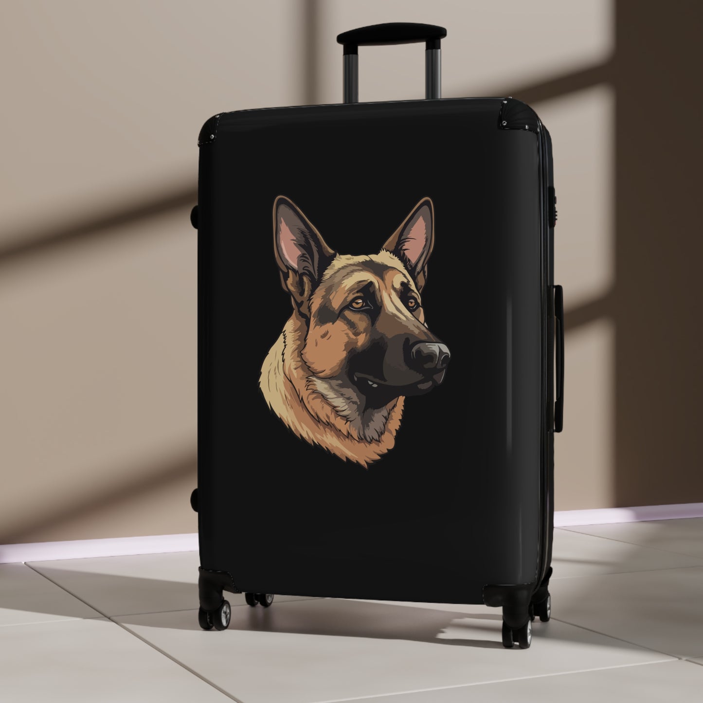 German Shepherd Art Carry-On Suitcase - Stylish Pet Lover Travel Luggage
