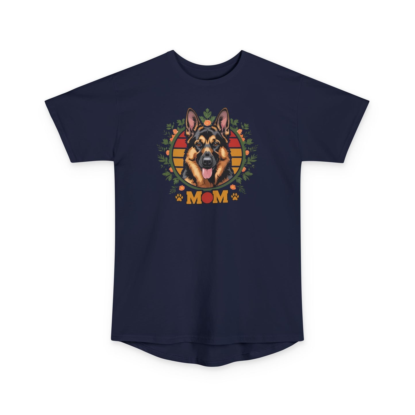 German Shepherd Mom Long Body Urban Tee, Pet Lover Shirt, Casual Dog Lover Tee, Gift for Dog Moms, Animal Rescue Tee