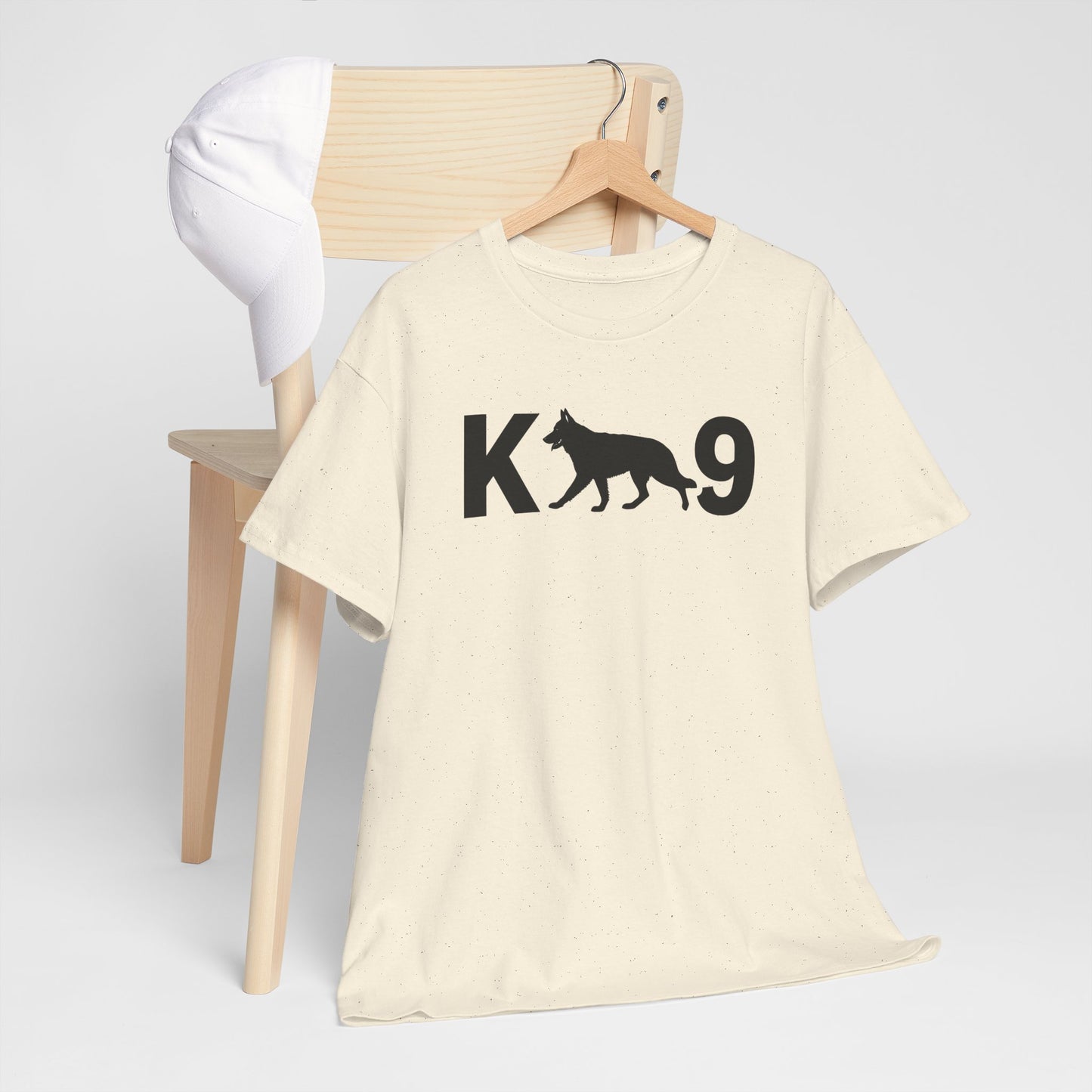 Black German Shepherd K9 Unisex Heavy Cotton Tee - Perfect for Dog Lovers, Pet Owners