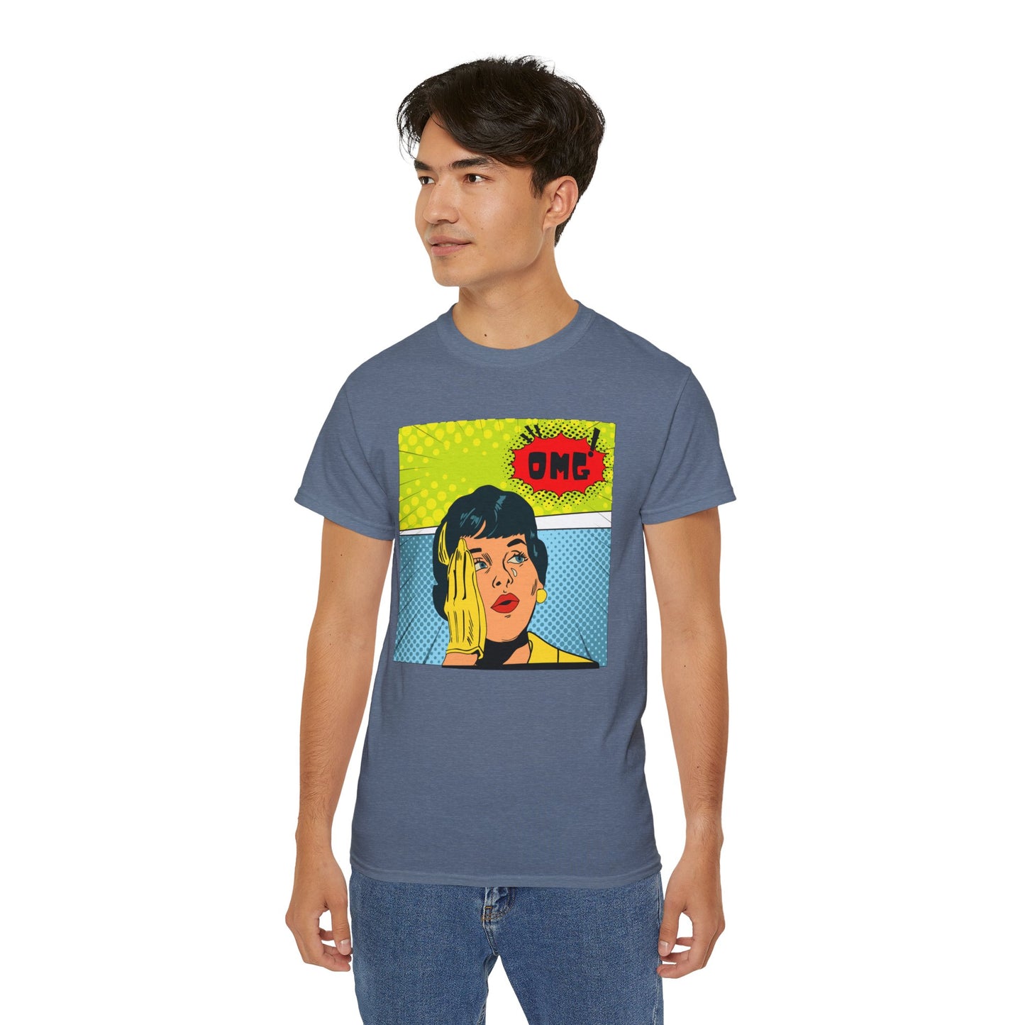 OMG Graphic Unisex Tee | Retro Pop Art T-Shirt, Gift for Trendsetters, Casual Wear, Comic Style, Fun Statement Top