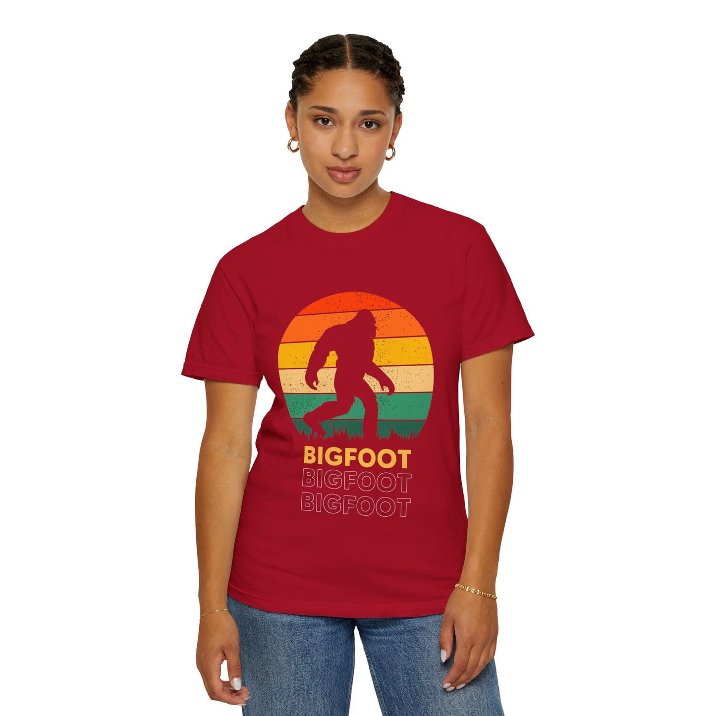 Retro Bigfoot Unisex T-Shirt, Vintage Sasquatch Tee, Nature Lover Gift, Outdoor Adventure Apparel, Cool Summer Shirt