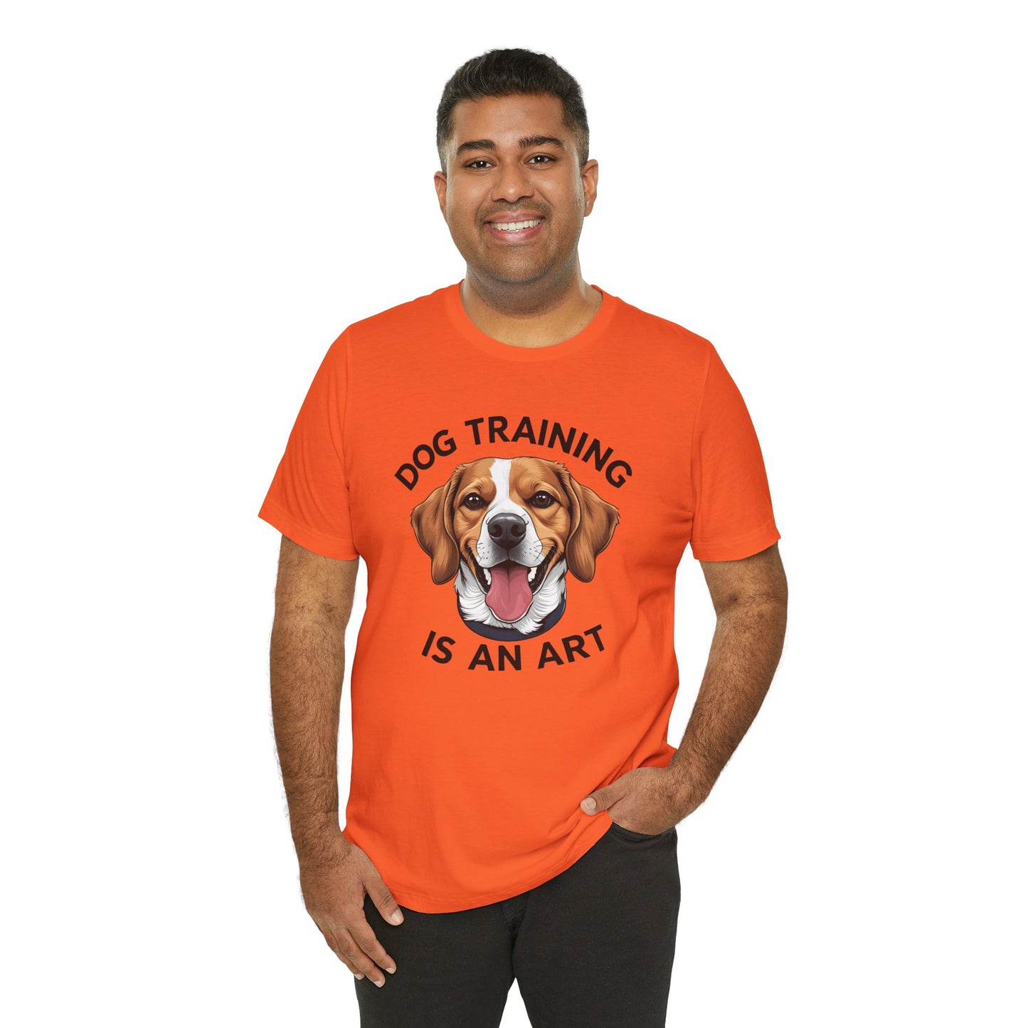 Dog Training is An Art Tee - Unisex Jersey Short Sleeve, Gift for Dog Lovers, Training T-Shirt, Dog Owner Apparel, Cute Canine Shirt