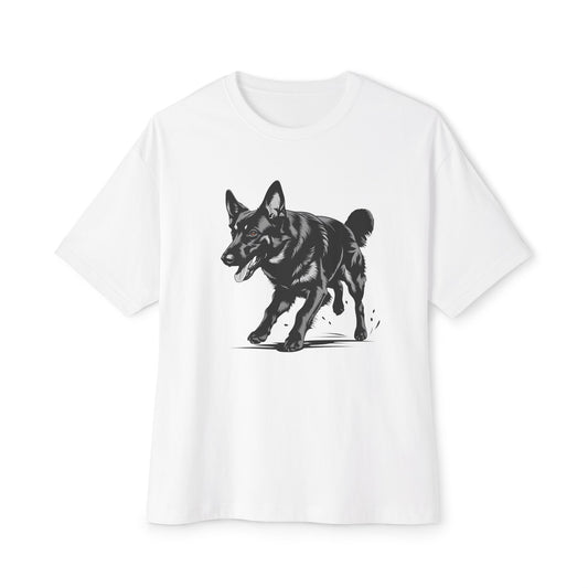 Stylish Unisex Black German Shepherd Dog Agility T-Shirt - Perfect Gift for Dog Lovers, Casual Wear, Pet-Themed T-Shirt, Animal Lover Apparel