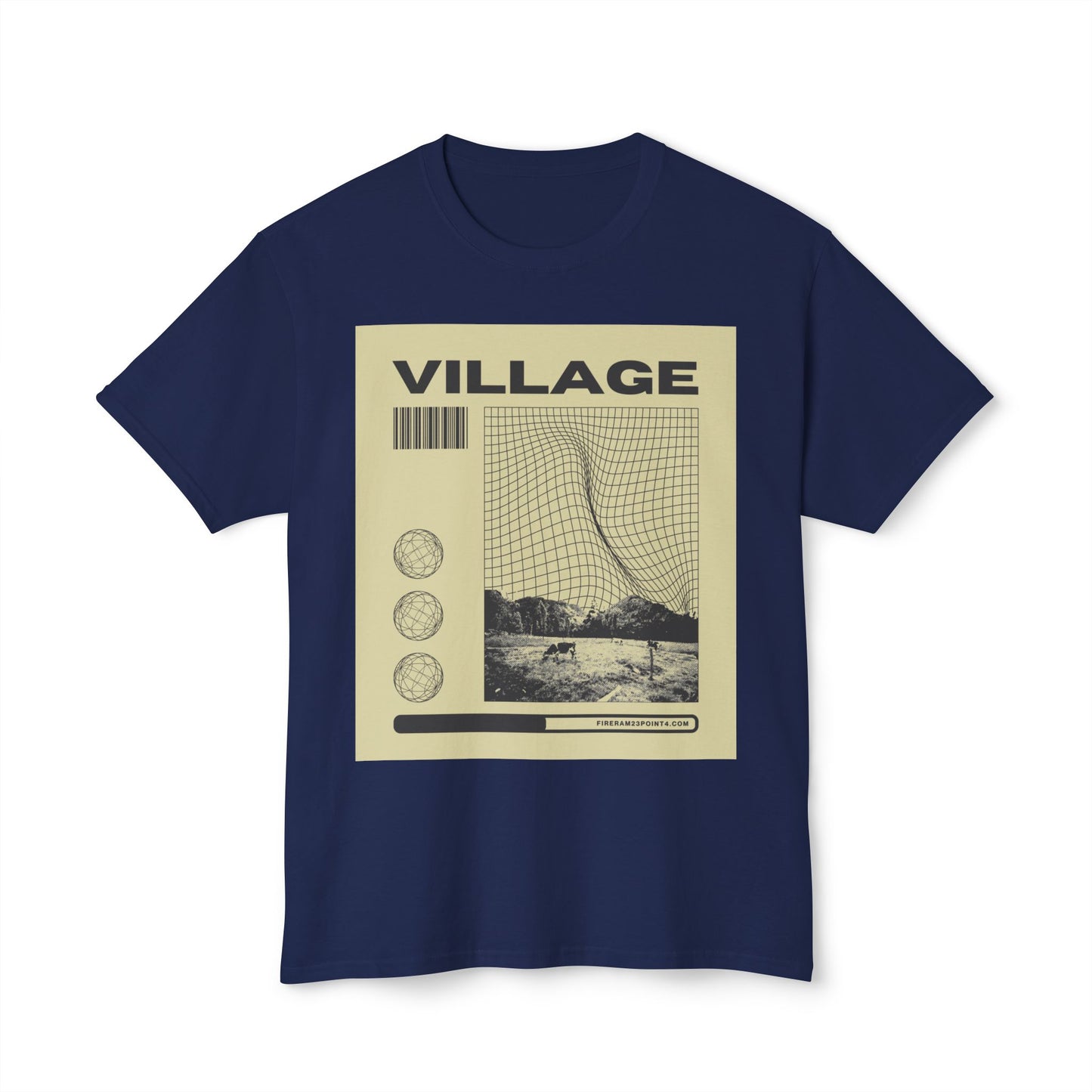 Retro Village Graphic Unisex T-Shirt | Casual Wear, Vintage Style, Gift for Travel Lovers, Graphic Tee, Statement Shirt
