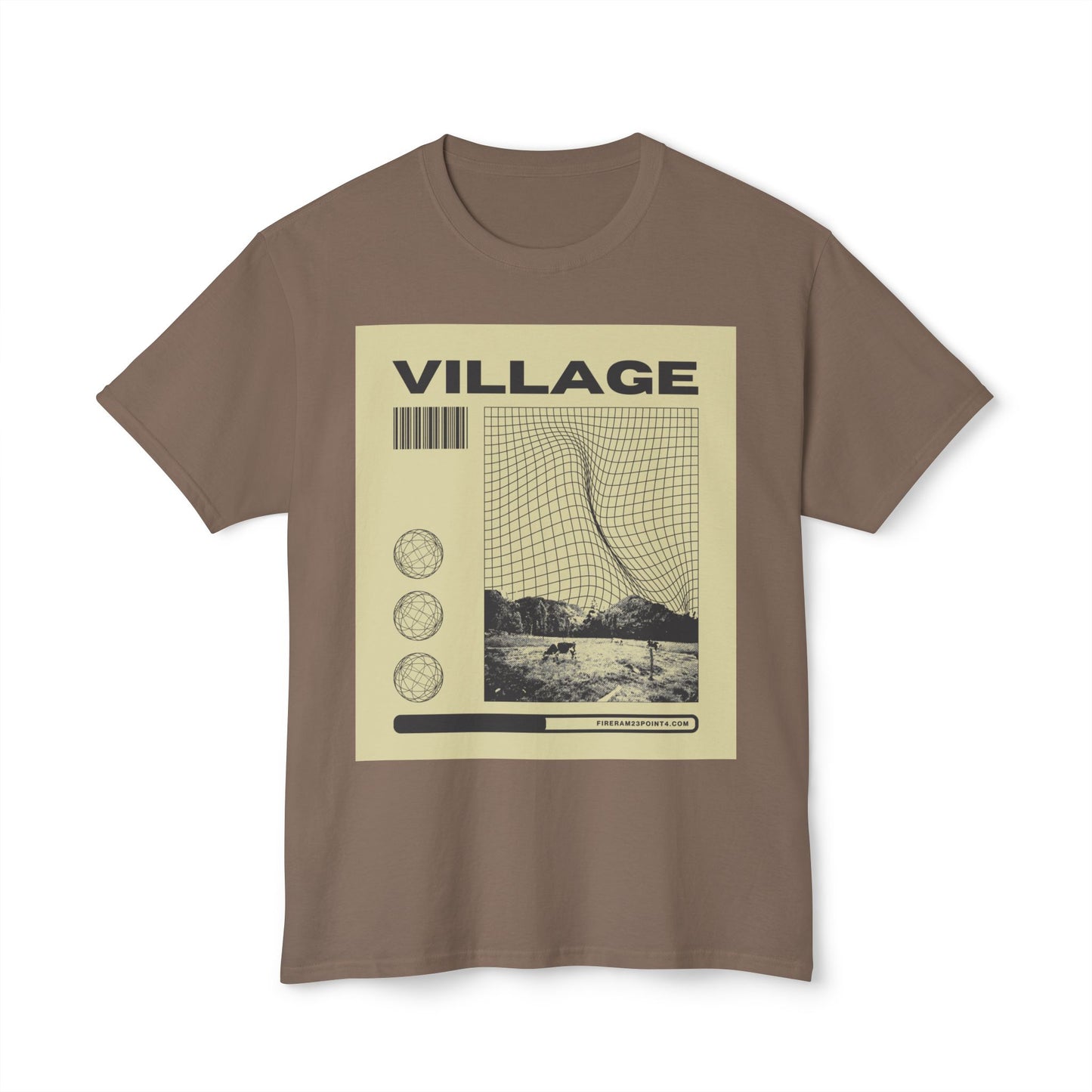 Retro Village Graphic Unisex T-Shirt | Casual Wear, Vintage Style, Gift for Travel Lovers, Graphic Tee, Statement Shirt