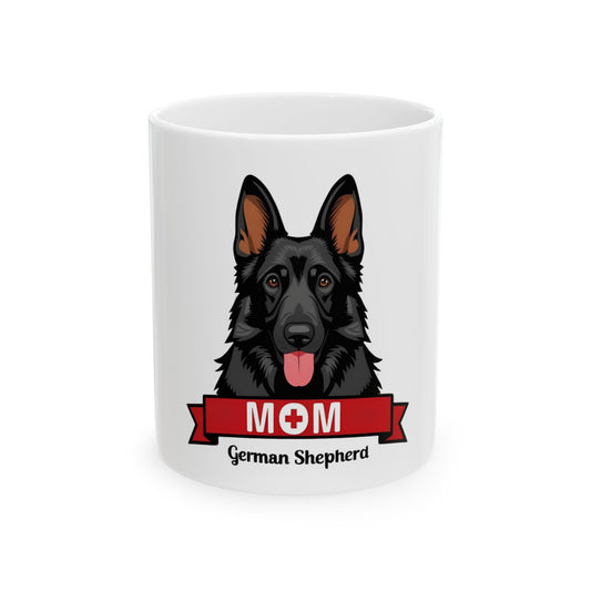 German Shepherd Mom Ceramic Mug - Perfect Gift for Dog Lovers, Pet Owners, Animal Lovers, Birthday, Mother's Day, Holiday