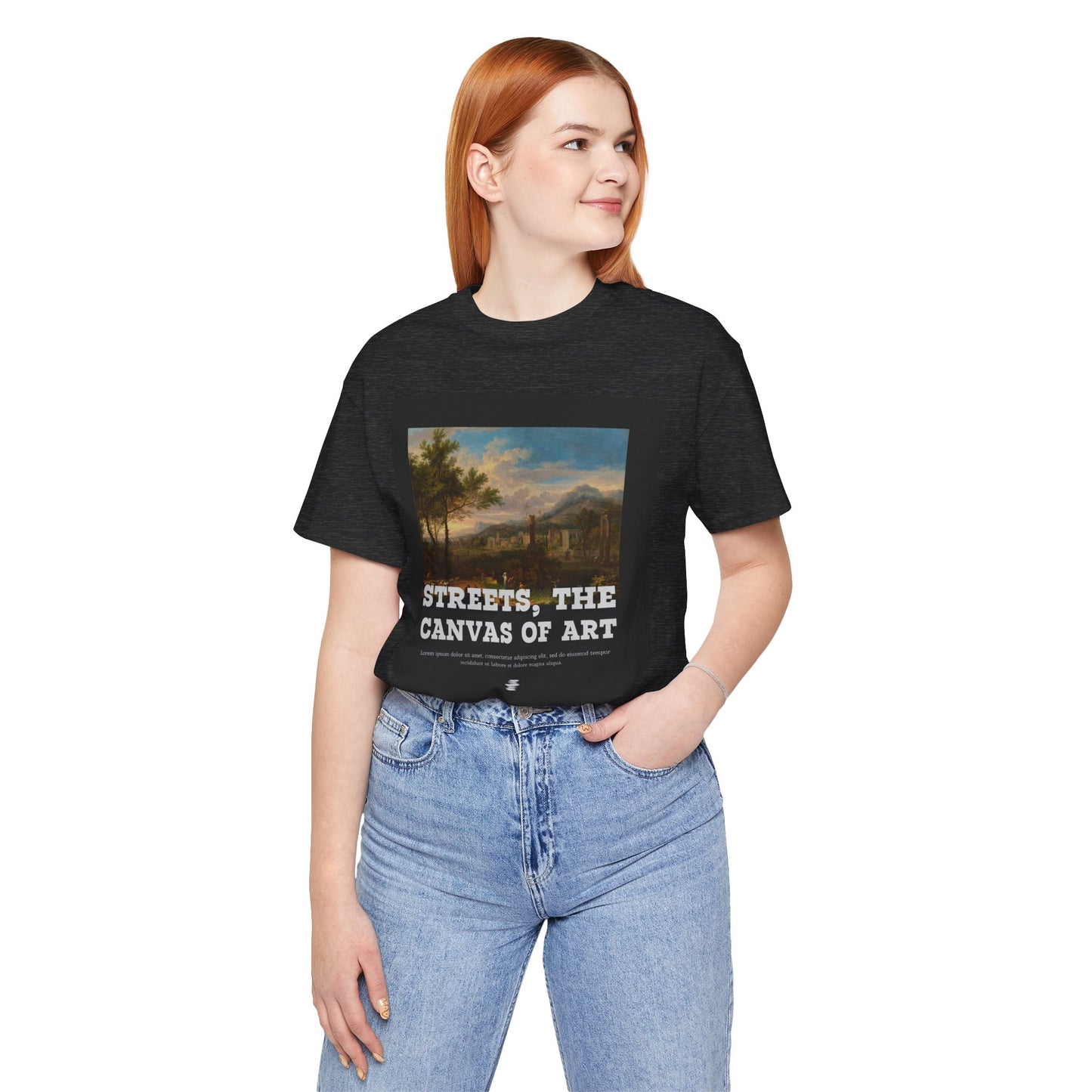 Artistic Graphic Tee - Streets, the Canvas of Art | Unisex Short Sleeve Shirt, Gift for Artists, Art Lovers, Casual Wear, Unique Gifts