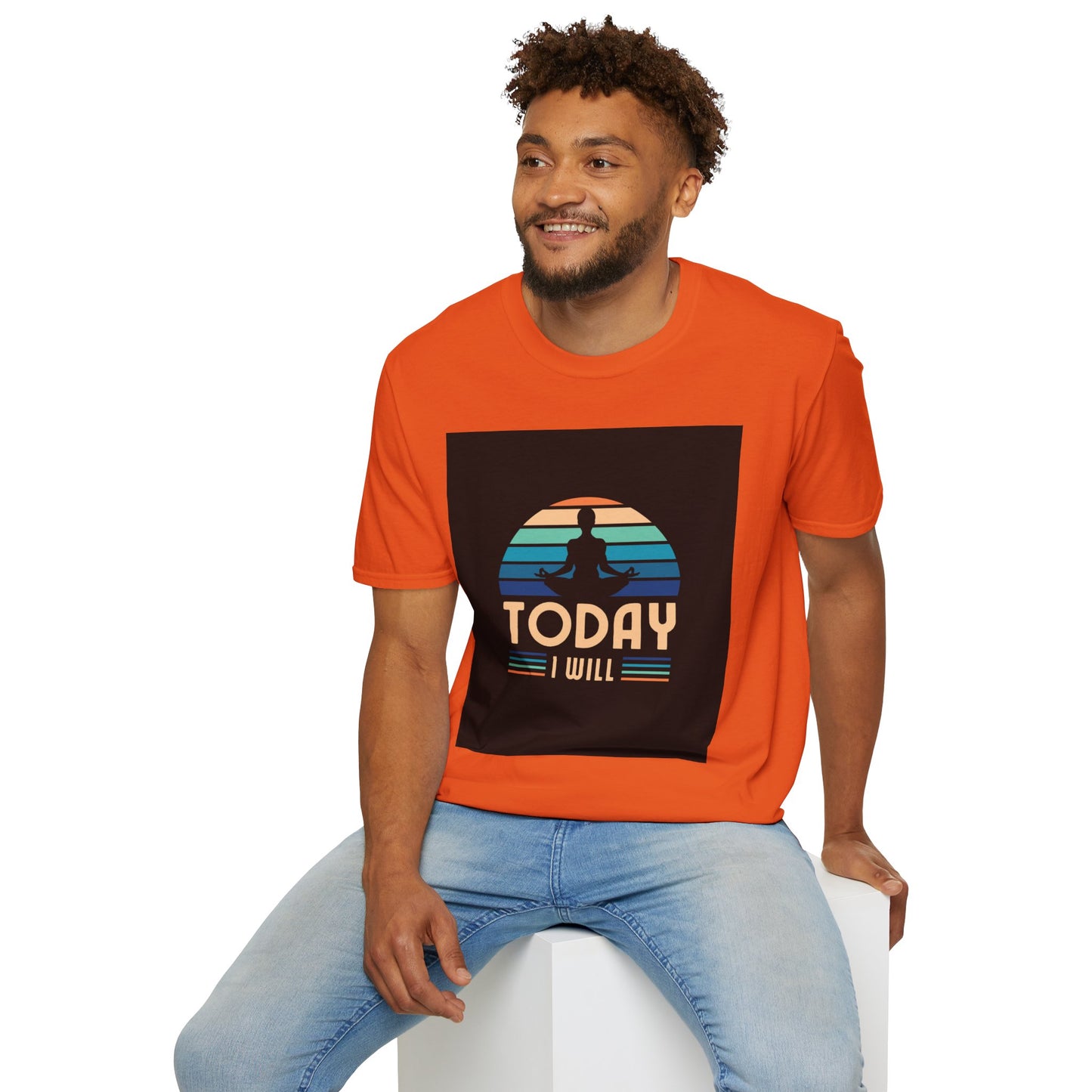 Mindfulness Motivation Unisex T-Shirt, Positive Quote Today I Will Shirt, Inspirational Graphic Tee, Yoga Apparel, Gift for Meditation Lovers