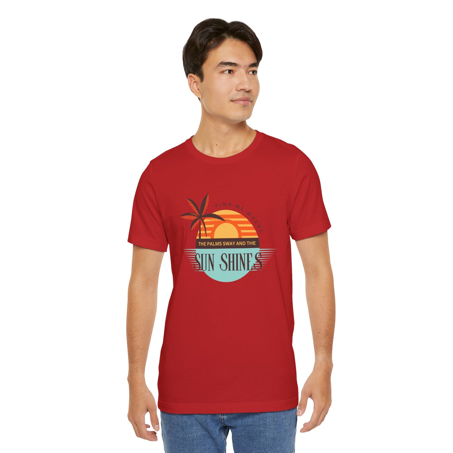 Tropical Vibes Tee - Relaxing Beach Sunset Design for Travelers and Summer Lovers, Perfect Gift for Vacations, Beach Days, and Casual Style
