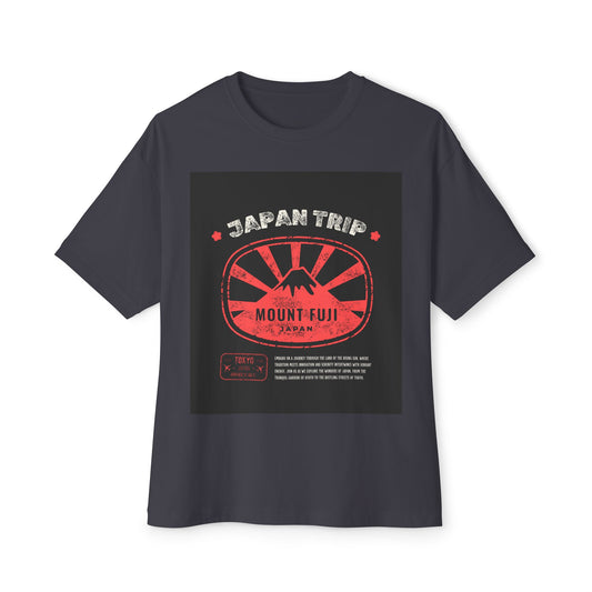 Japan Trip Oversized Tee, Travel Shirt, Unisex Graphic Tee, Mount Fuji Apparel, Casual Summer Top, Vacation Wear, Gift for Travelers