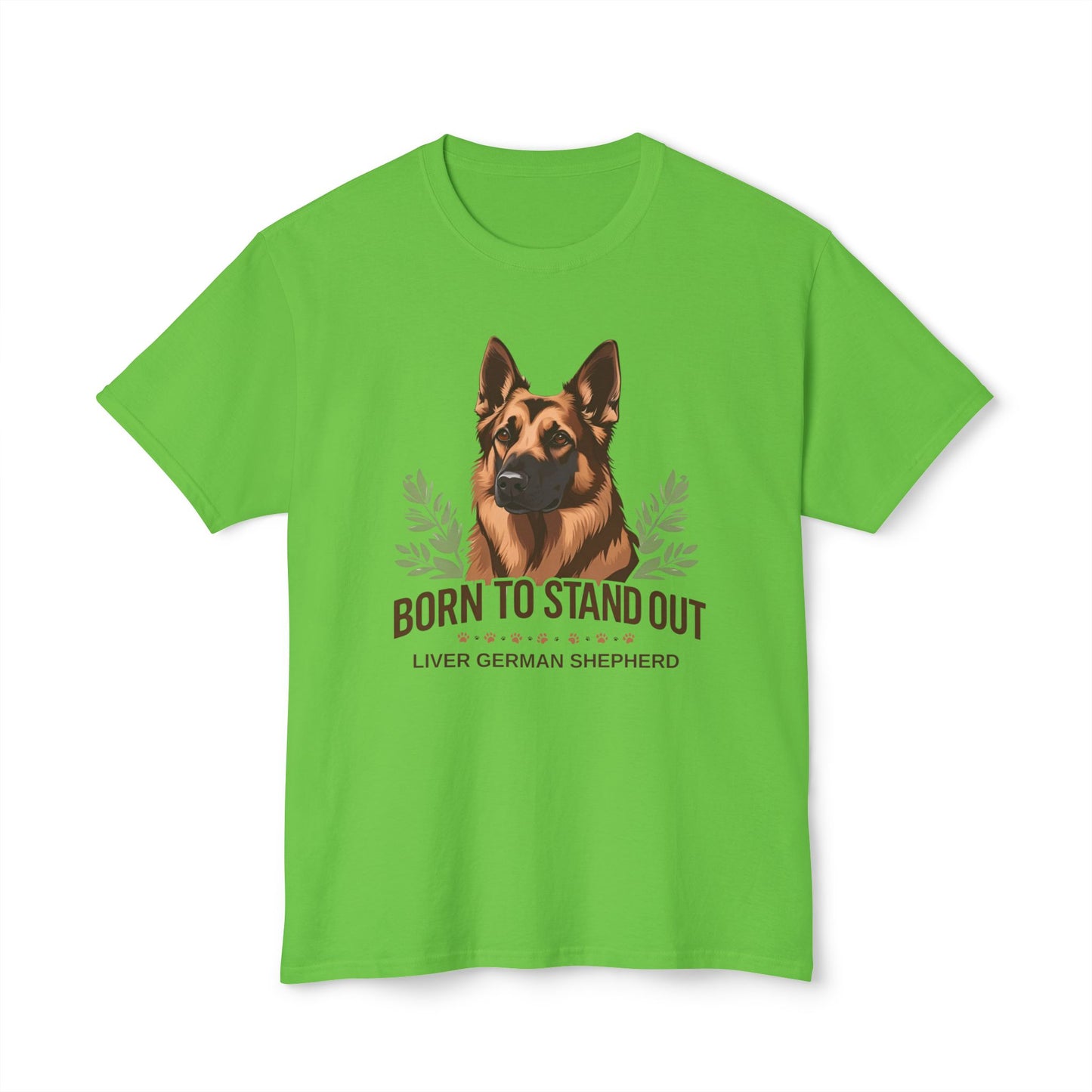 Born to Stand Out Unisex Dog Lover T-Shirt, Liver German Shepherd Shirt, Pet Owner Gift, Animal Lover Apparel, Birthday Gift Idea, Summer Style
