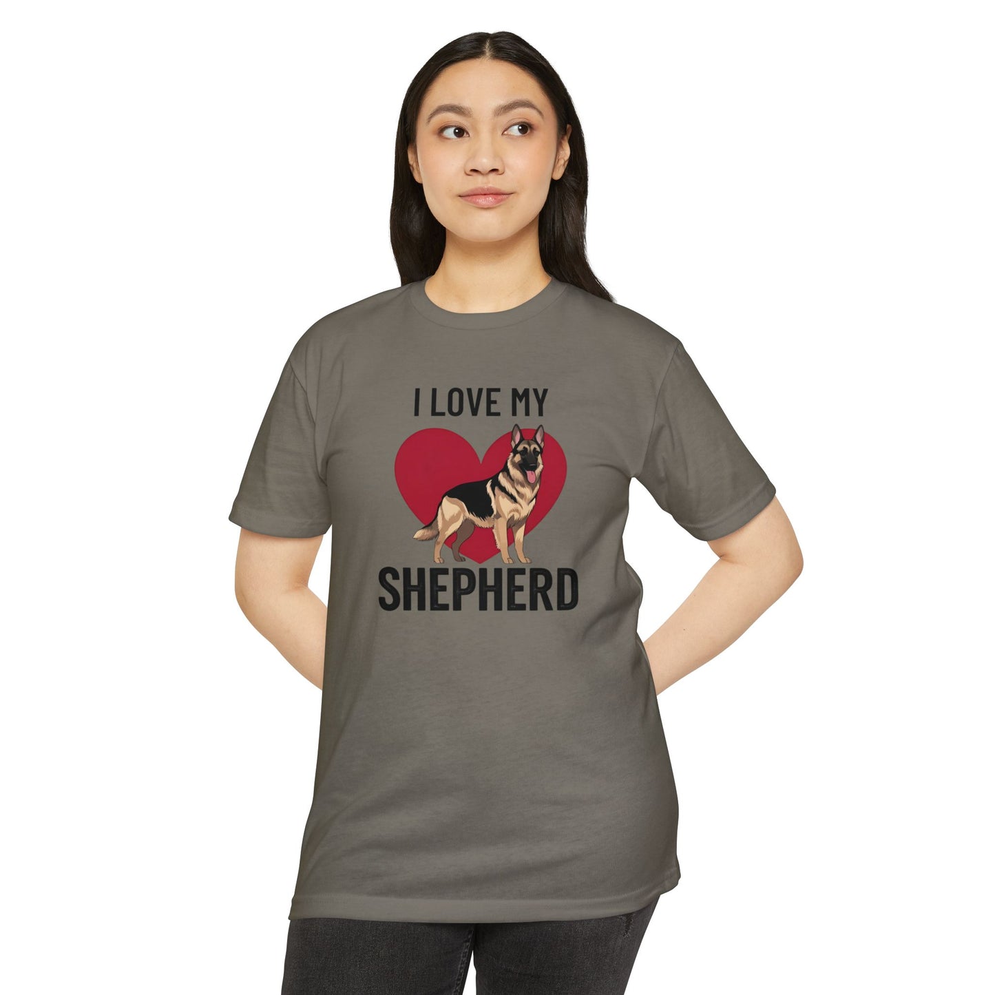 I Love My German Shepherd T-Shirt, Dog Lover Shirt, Pet Owner Tee, Animal Lover Gift, Birthday Gift for Dog Owners, Casual Wear