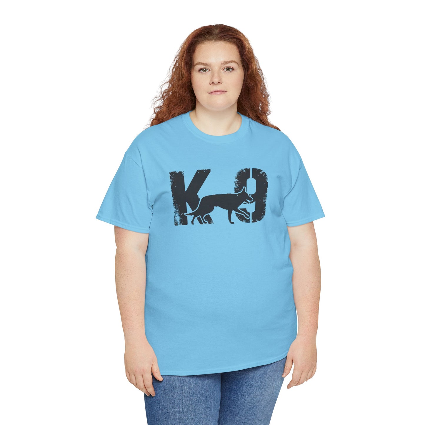 K-9 Dog Lover's Unisex Heavy Cotton Tee | T-Shirt for K-9 Handler | Dog Between K and 9 Design