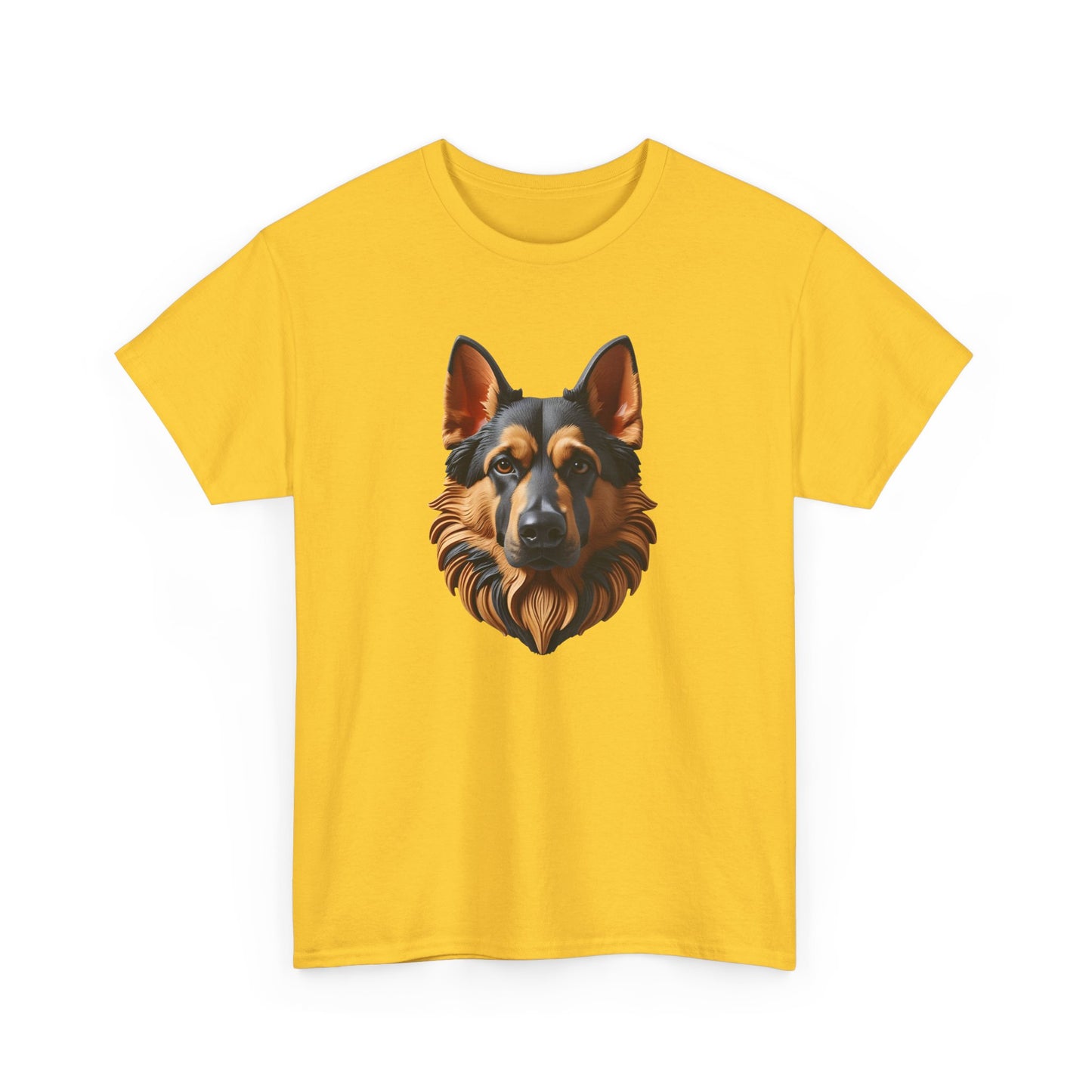 German Shepherd Lover Tee With 3D Design, Unisex Cotton Shirt, Dog T-Shirt, Pet Lovers Gift, Animal Enthusiast Apparel