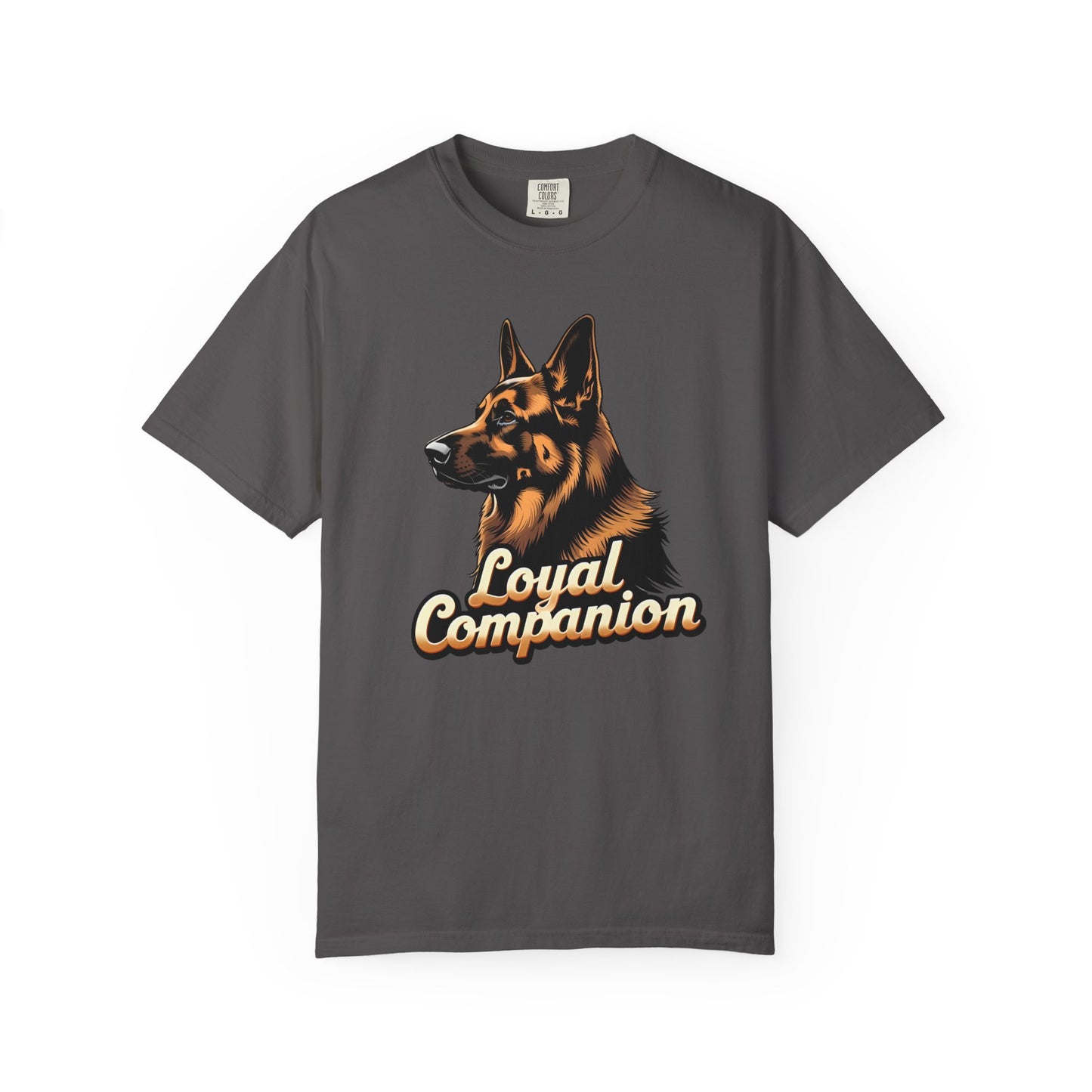 Loyal Companion German Shepherd Lover T-Shirt | Garment-Dyed Unisex Tee for Dog Enthusiasts, Dog Lovers, Gift for Dog Owners, Casual Wear