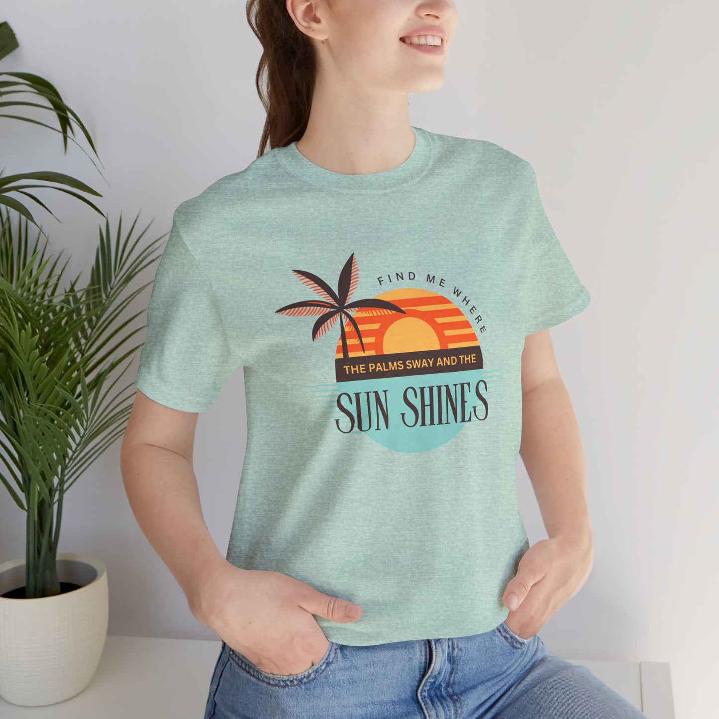 Tropical Vibes Tee - Relaxing Beach Sunset Design for Travelers and Summer Lovers, Perfect Gift for Vacations, Beach Days, and Casual Style