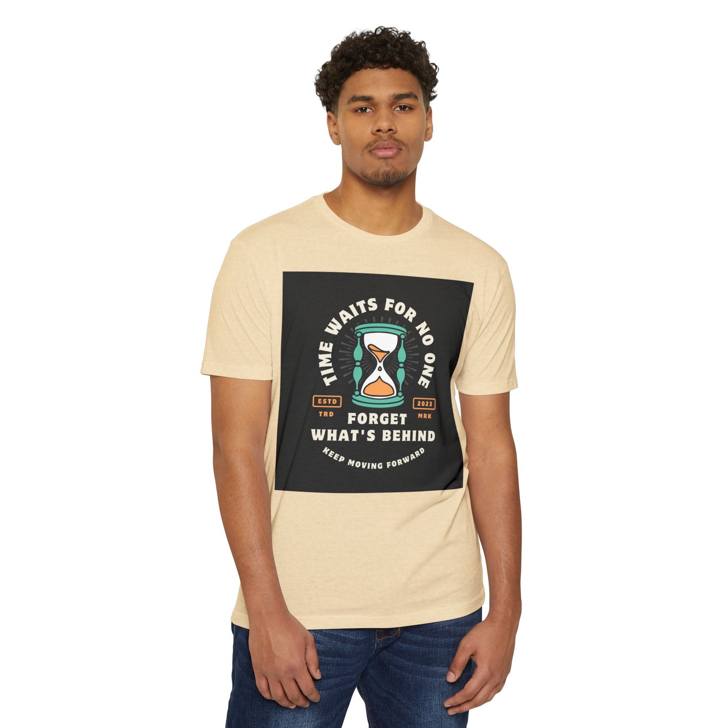 Inspirational Unisex T-Shirt: 'Time Waits for No One' - Motivational Tee, Casual Everyday Wear, Gift for Friends, Positive Message