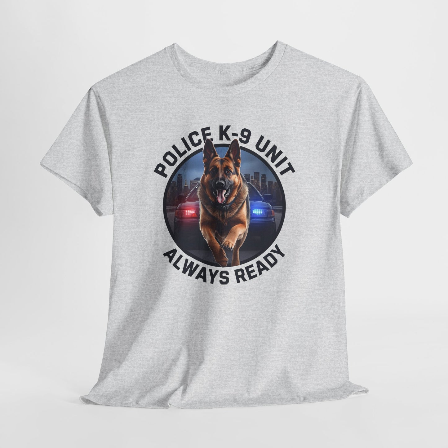 Police K-9 Unit Tee, Always Ready Graphic Tee, Dog Lover Gift, Police Support Shirt, Police Dog Merchandise