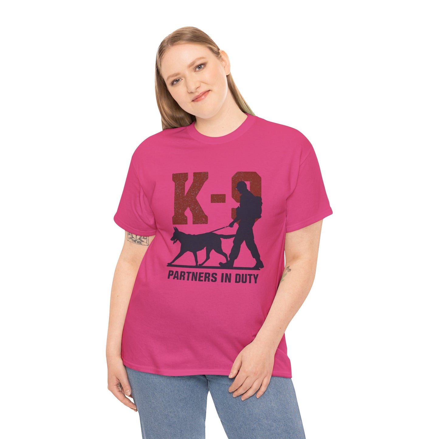 K-9 Partners in Duty Tee, Dog Handler T-Shirt, Dog Lover Tee, Police Dog Apparel, Dog Owner T-Shirt