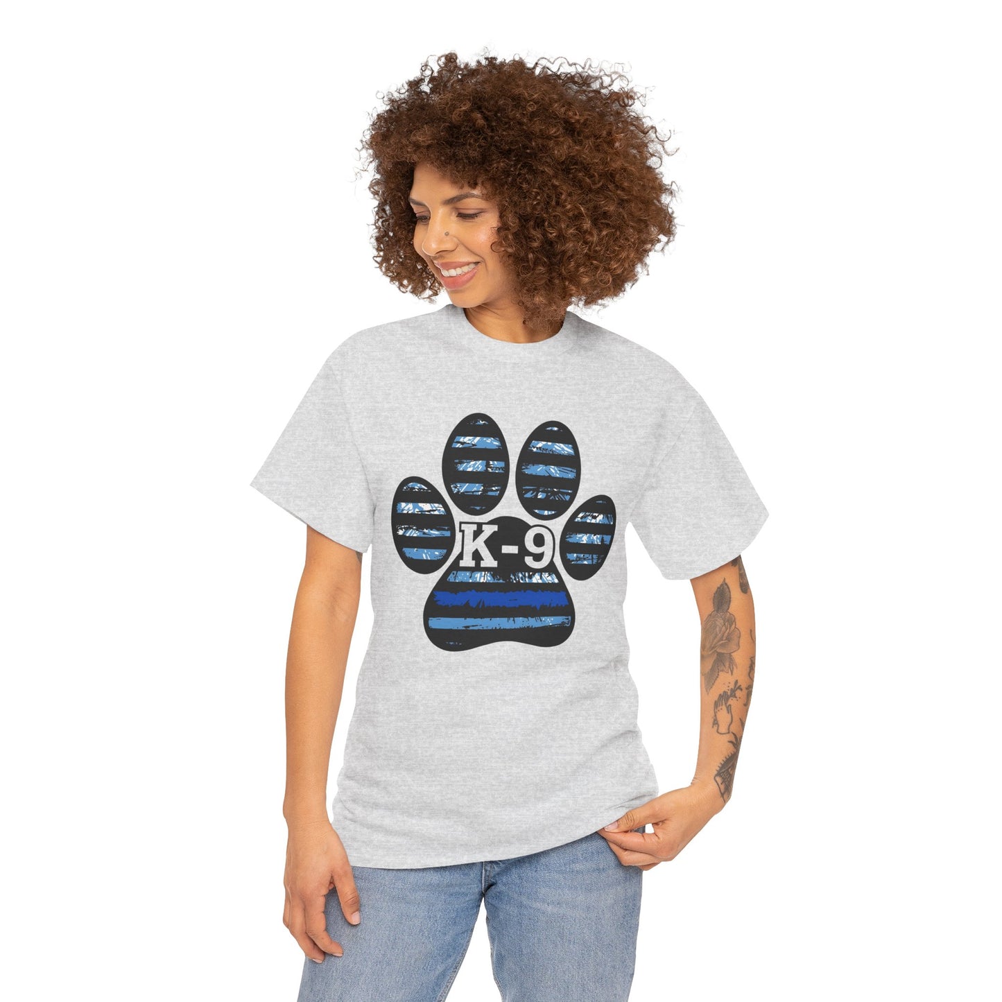 K-9 Paw Print Tee – Unisex Cotton Tee for Dog Lovers, Pet Owners, Animal Rescue Supporters