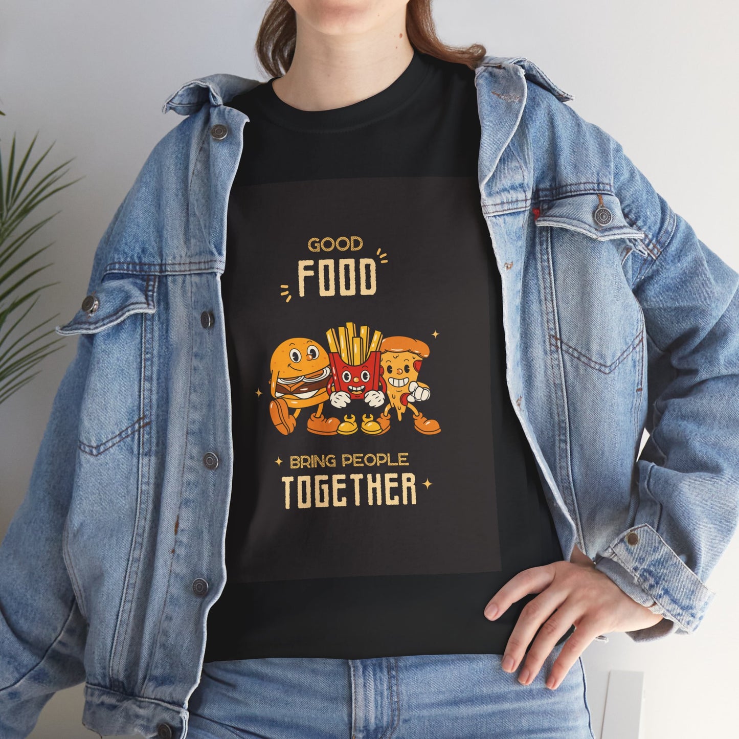 Good Food Unisex Tee | Fun Foodie Shirt, Gift for Food Lovers, Casual Wear, Kitchen Humor, BBQ Party