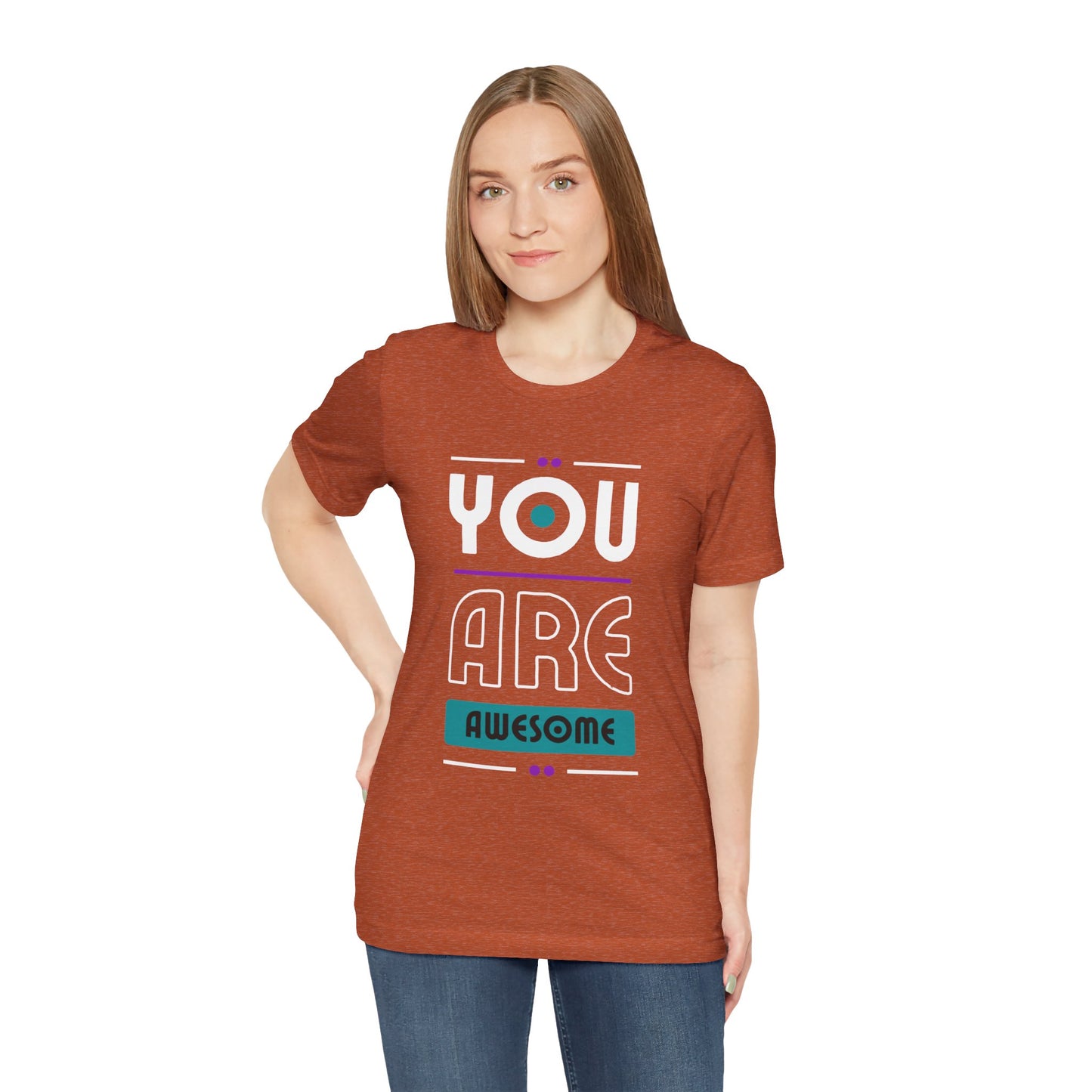 You Are Awesome Tee, Unisex Inspirational T-Shirt, Motivational Gift, Casual Wear, Birthday Gift, Summer Outfit