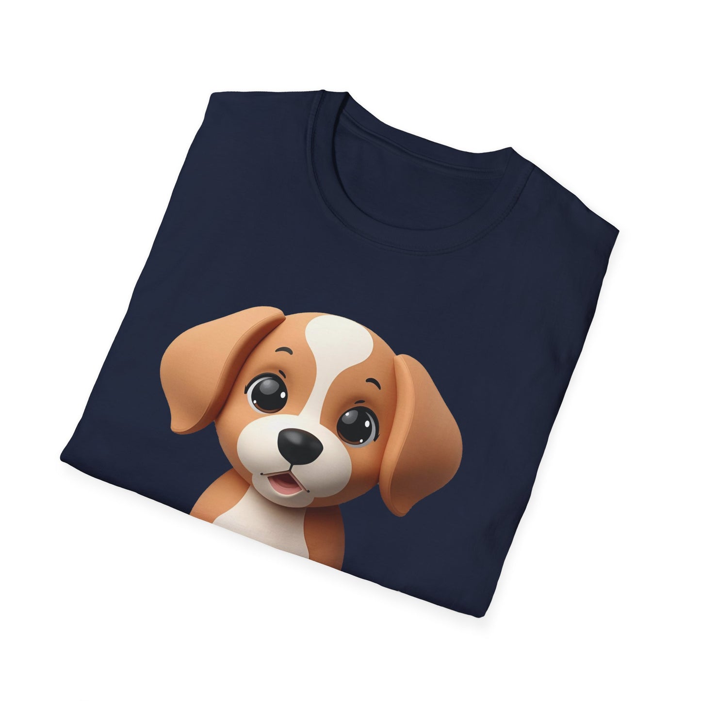 Adorable Puppy 3D Graphic T-Shirt for Dog Lovers, Cute Pet Shirt
