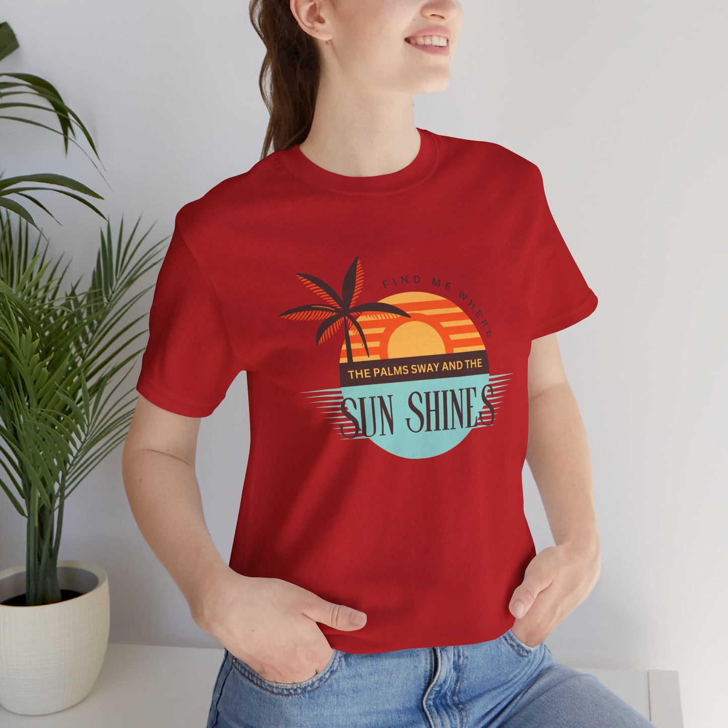 Tropical Vibes Tee - Relaxing Beach Sunset Design for Travelers and Summer Lovers, Perfect Gift for Vacations, Beach Days, and Casual Style