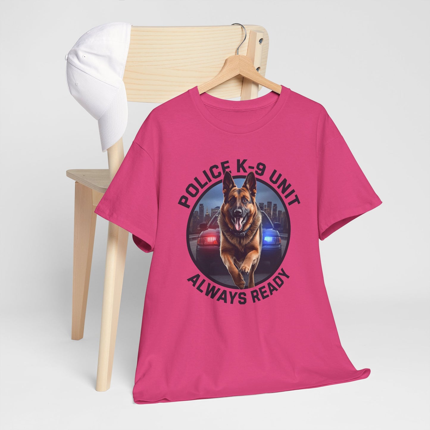 Police K-9 Unit Tee, Always Ready Graphic Tee, Dog Lover Gift, Police Support Shirt, Police Dog Merchandise