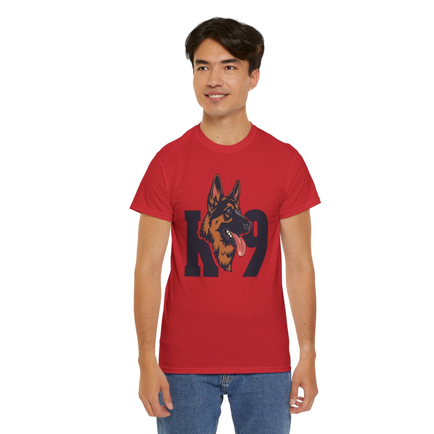 German Shepherd K9 Lover Unisex Heavy Cotton Tee | Dog Owner Gift, Dog Lover Apparel