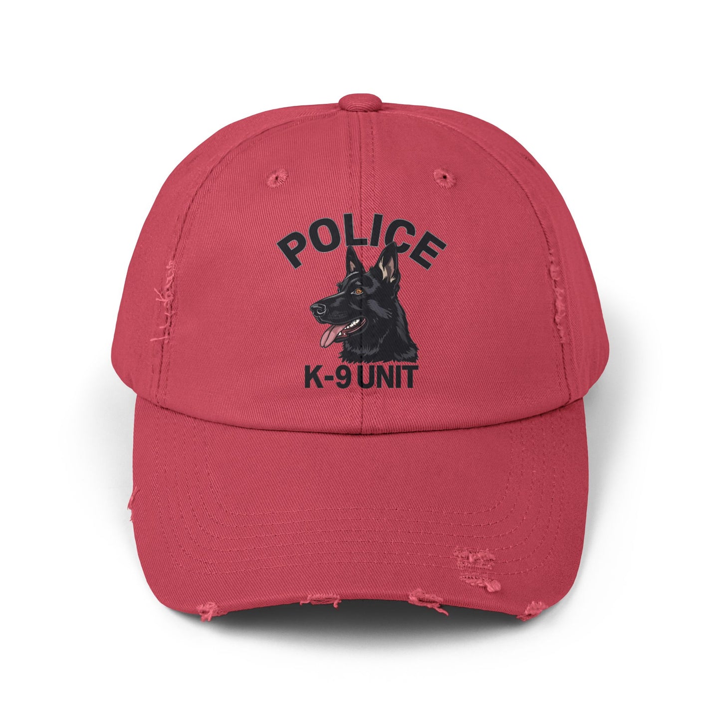 K-9 Unit Police Hat Featuring German Shepherd | Stylish Unisex Distressed Cap | Dog Lover Gift