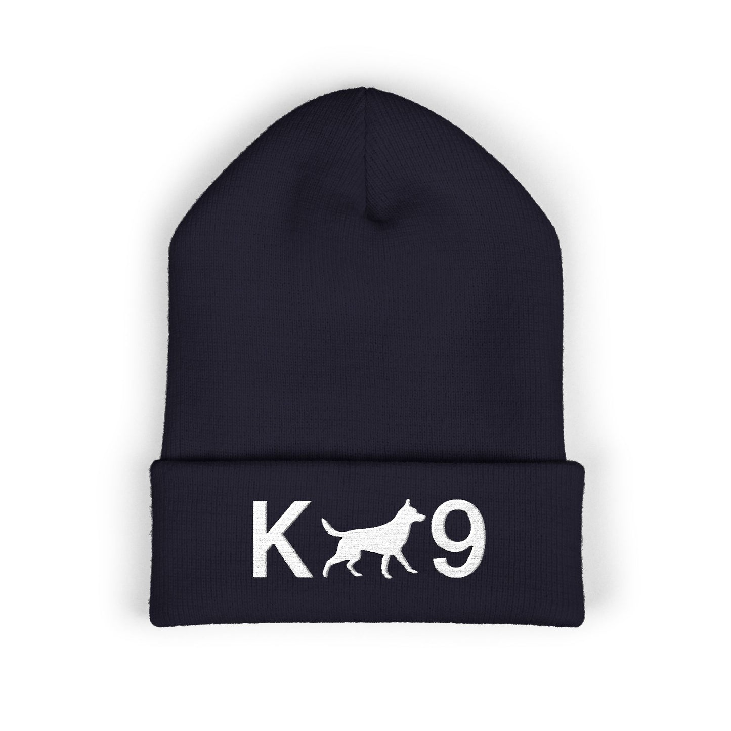 Embroidered K9 Classic Cuffed Beanie - German Shepherd Design | Dog Lover Gift