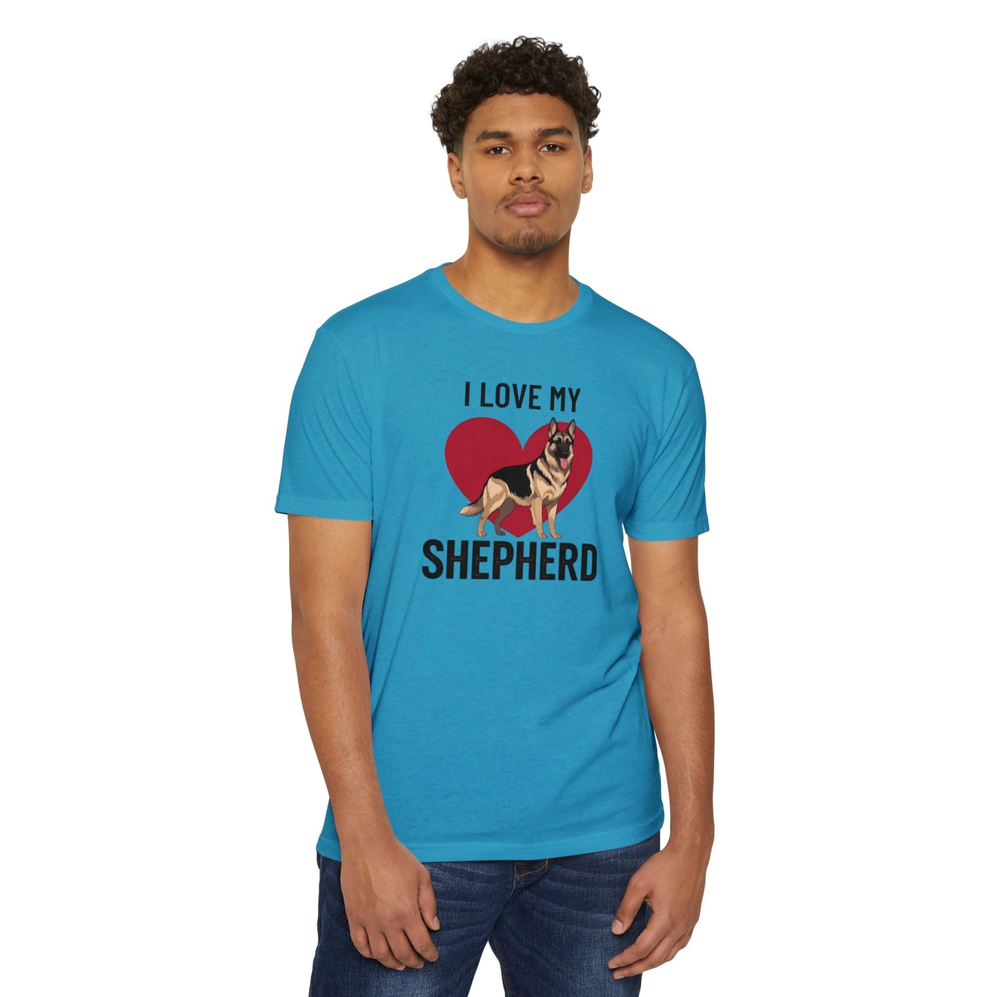 I Love My German Shepherd T-Shirt, Dog Lover Shirt, Pet Owner Tee, Animal Lover Gift, Birthday Gift for Dog Owners, Casual Wear