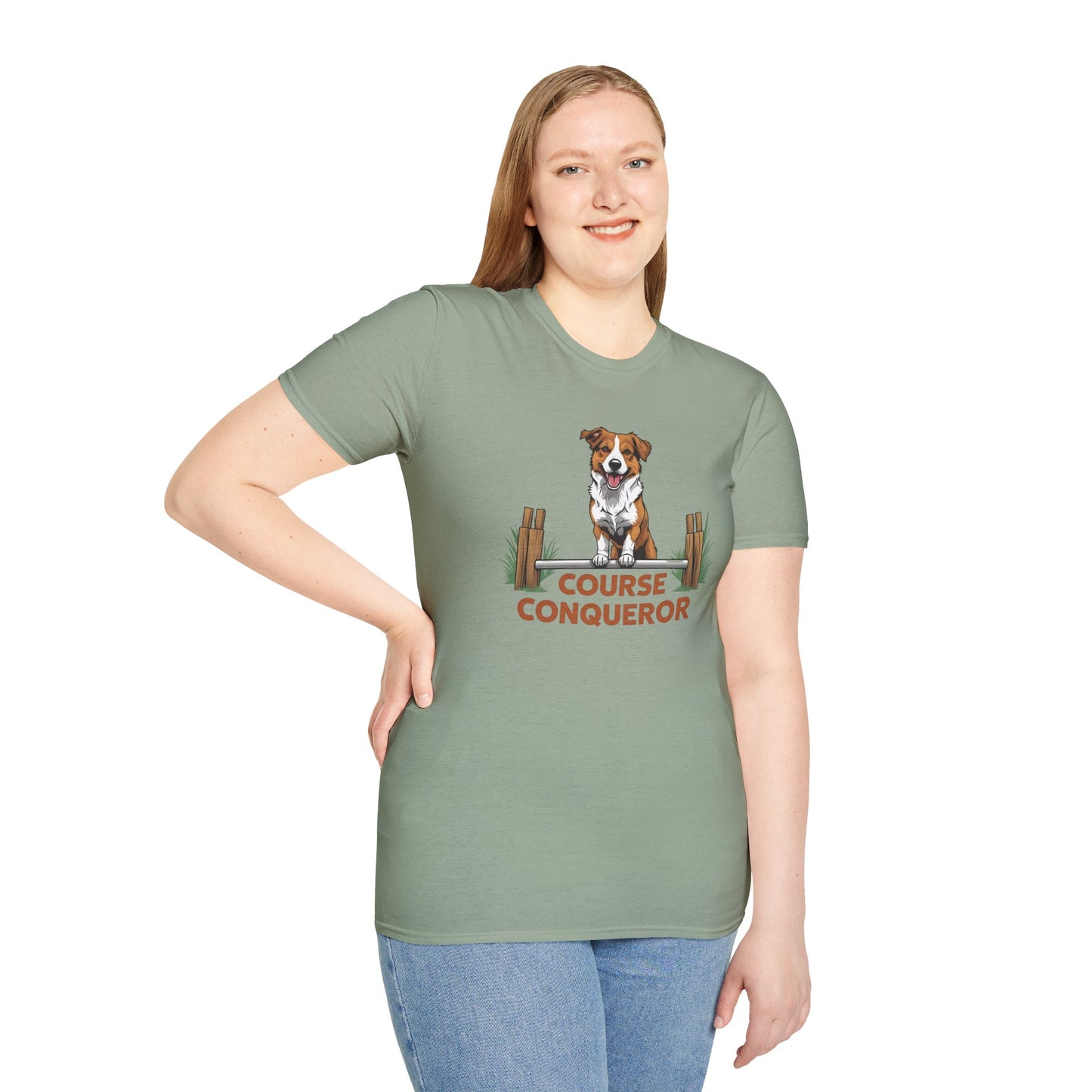 Course Conqueror Dog Training Shirt | Dog Owner Gift, Casual Wear, Funny Pet Apparel, Canine Enthusiast Top