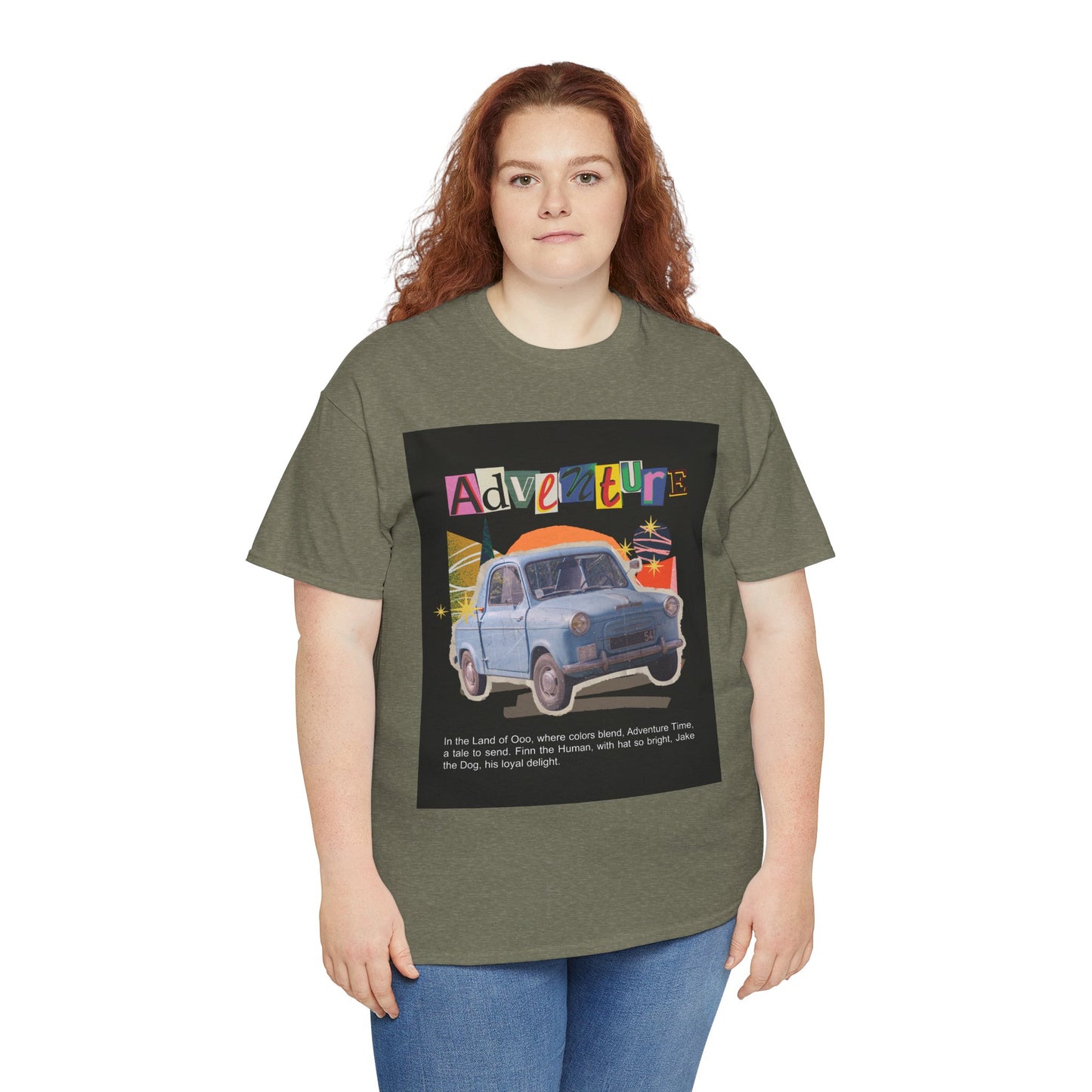 Adventure-Themed Unisex Cotton Tee, Retro Car Graphic Tee, Travel T-Shirt, Gift for Adventurers, Vintage Exploration Top
