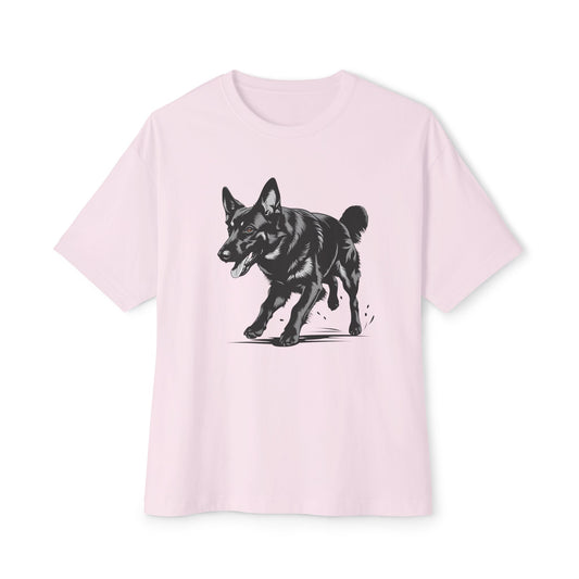 Stylish Unisex Black German Shepherd Dog Agility T-Shirt - Perfect Gift for Dog Lovers, Casual Wear, Pet-Themed T-Shirt, Animal Lover Apparel