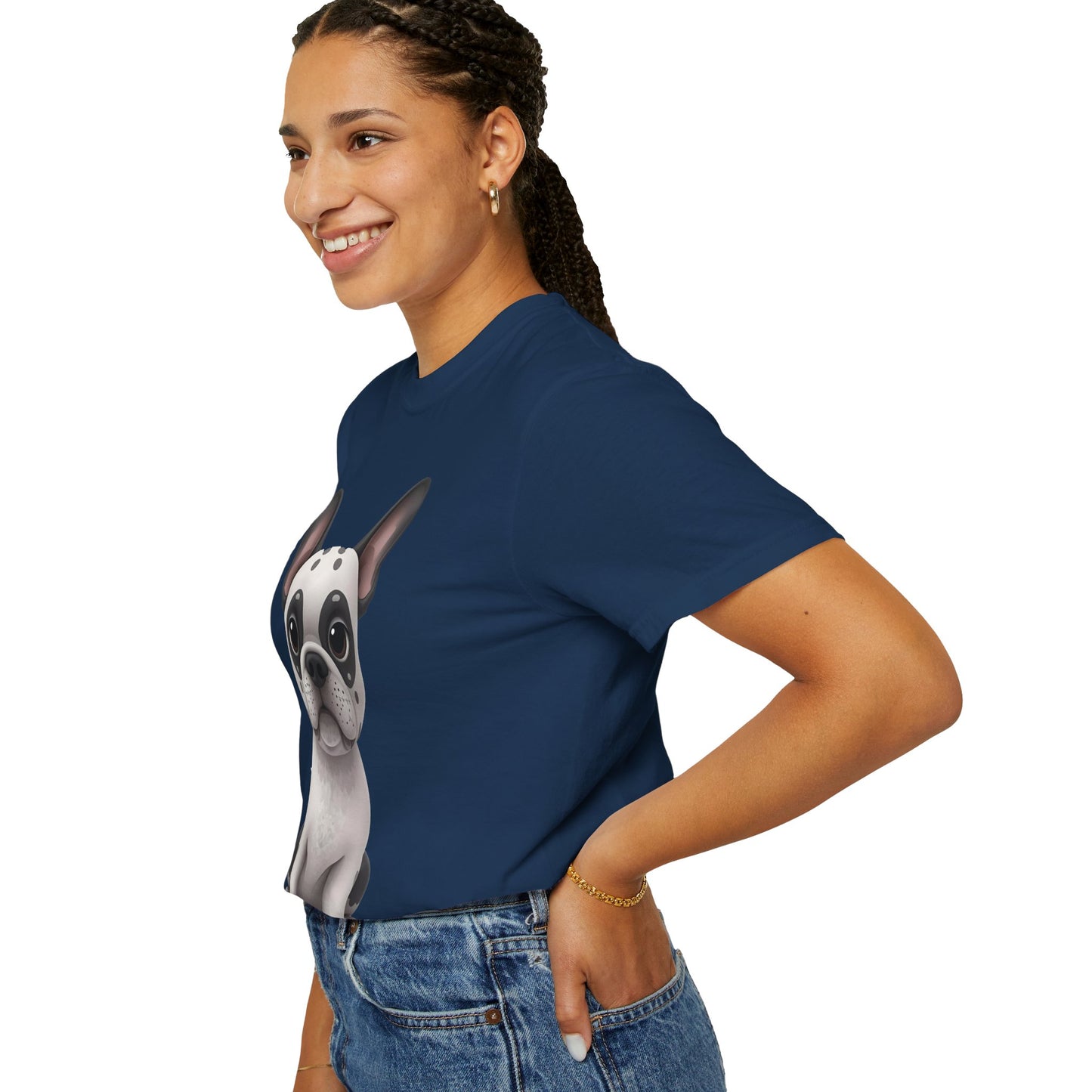 Cute 3D Design French Bulldog Unisex T-shirt, Animal Lover Gift