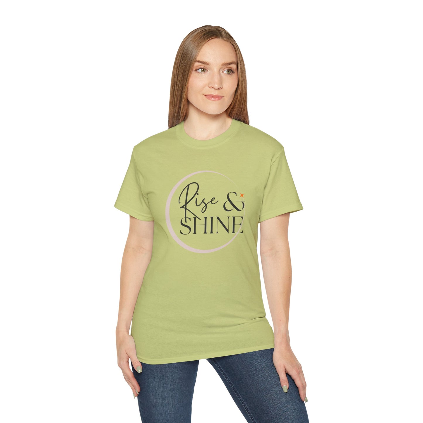 Rise & Shine Unisex Ultra Cotton Tee, Motivational Tee, Inspirational Shirt, Gift for Her, Positive Quote T-Shirt, Summer Fashion