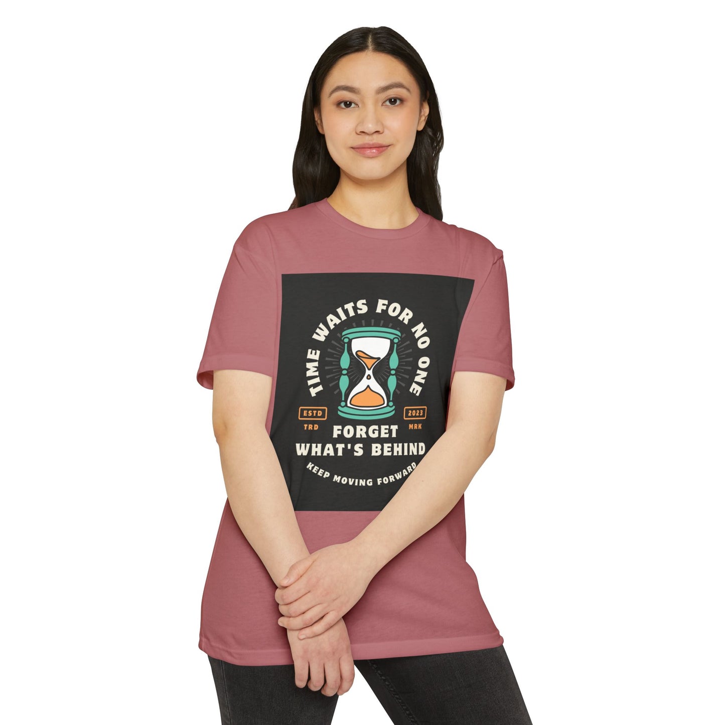 Inspirational Unisex T-Shirt: 'Time Waits for No One' - Motivational Tee, Casual Everyday Wear, Gift for Friends, Positive Message