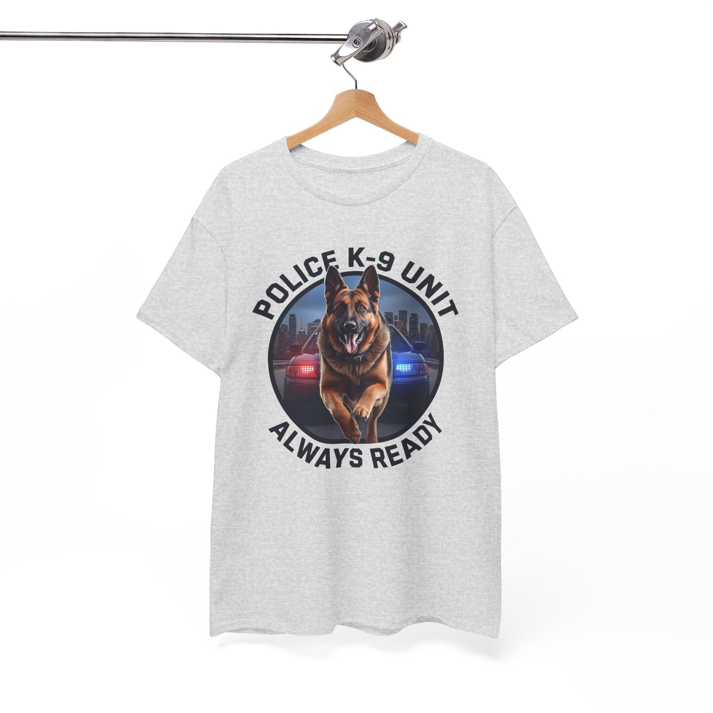 Police K-9 Unit Tee, Always Ready Graphic Tee, Dog Lover Gift, Police Support Shirt, Police Dog Merchandise
